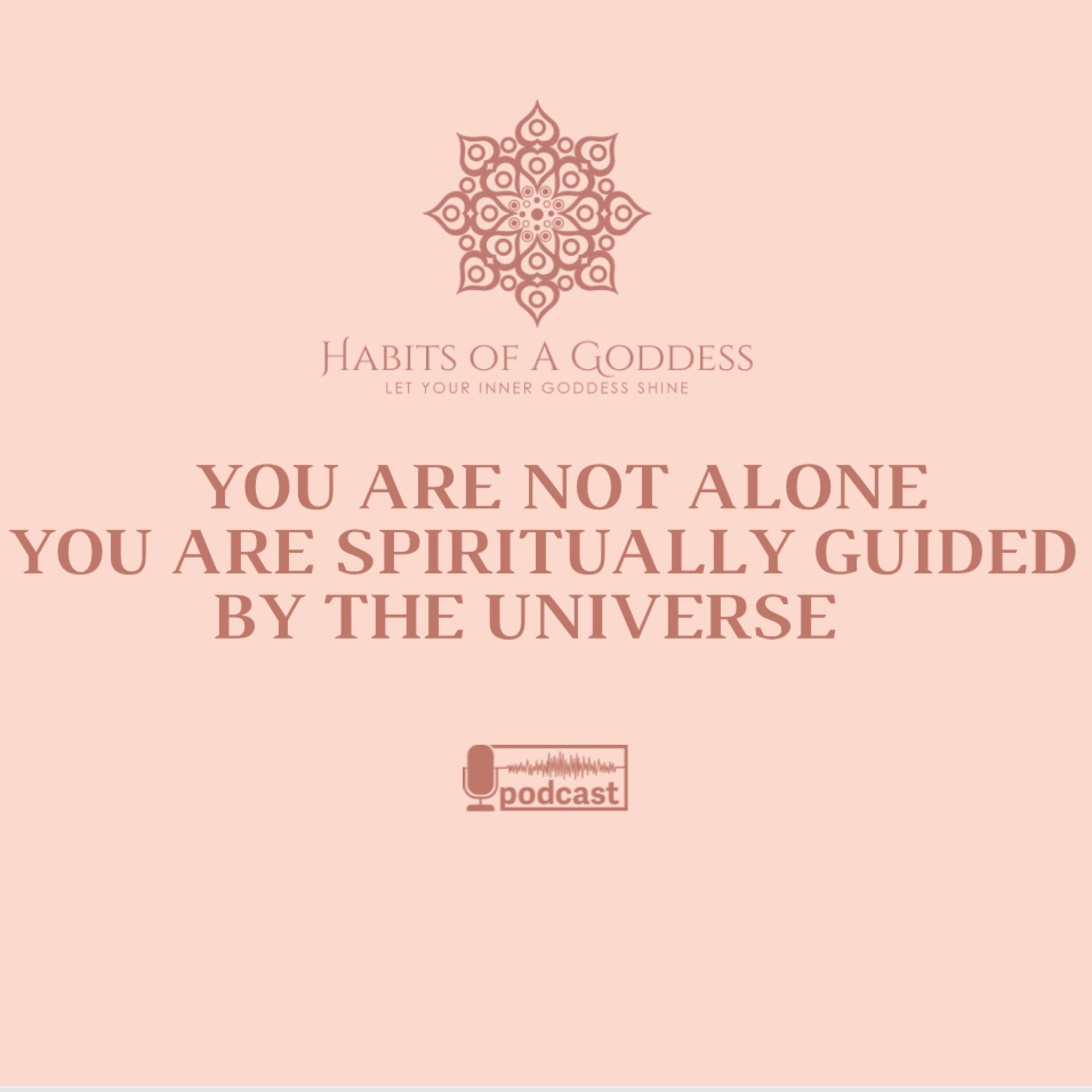 YOU ARE NOT ALONE, YOU ARE SPIRITUALLY GUIDED BY THE UNIVERSE