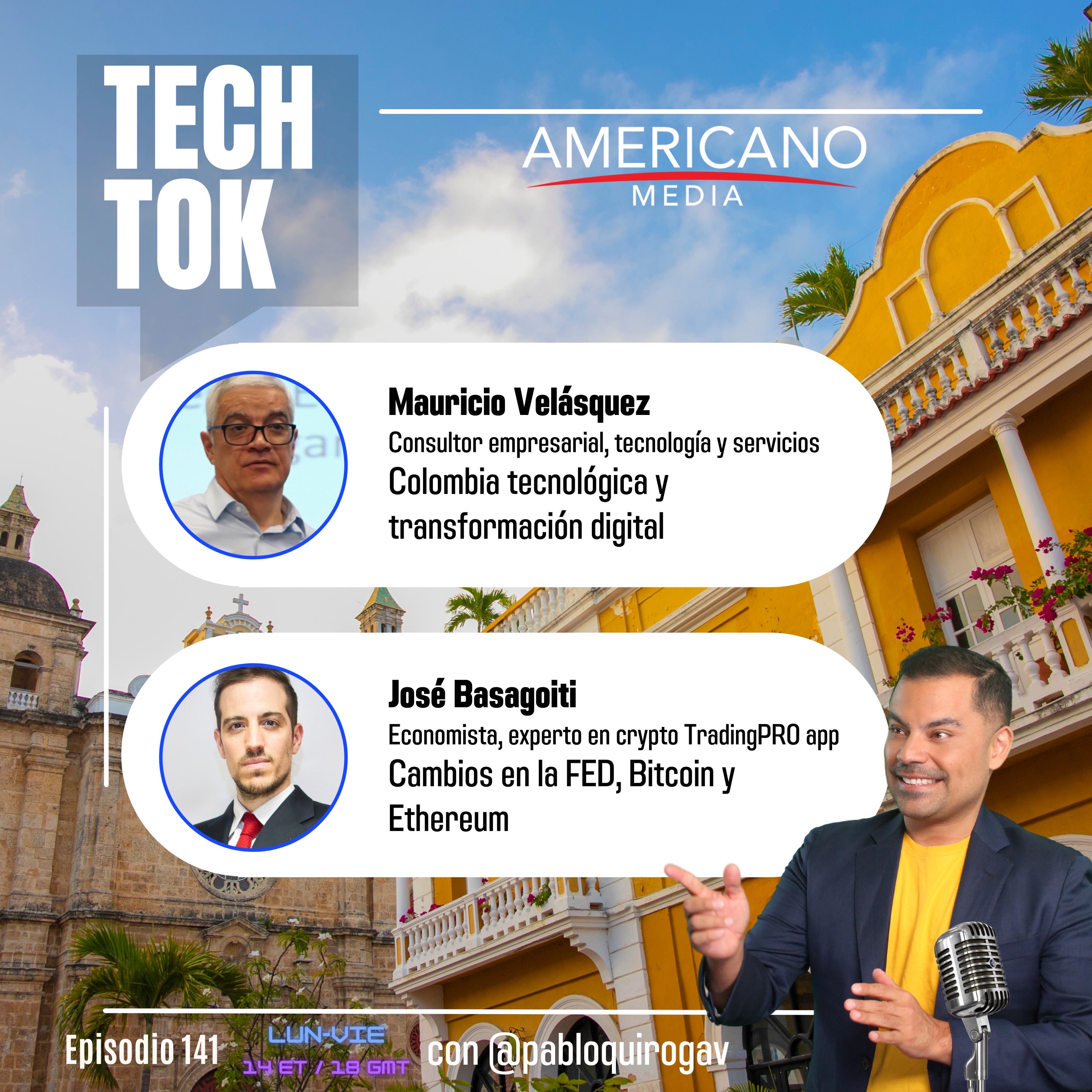 EP141: Colombia tecnológica + últimas variaciones en criptodivisas episode artwork