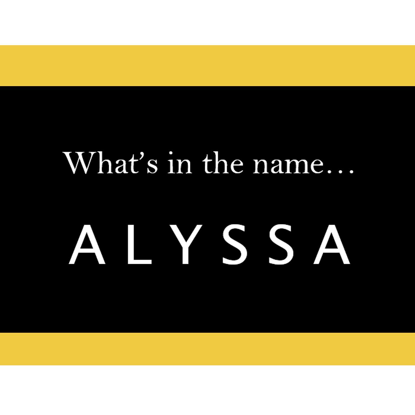 S5.08-112 - What's in a Name... "Alyssa" episode artwork