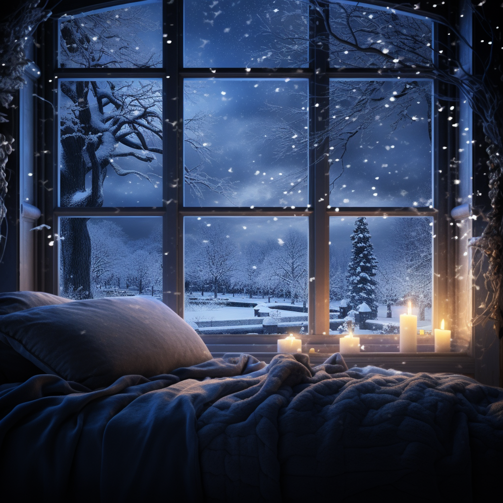 Winter Storm Ambience with  Wind Sounds for Sleeping, Relaxing and Studying Background