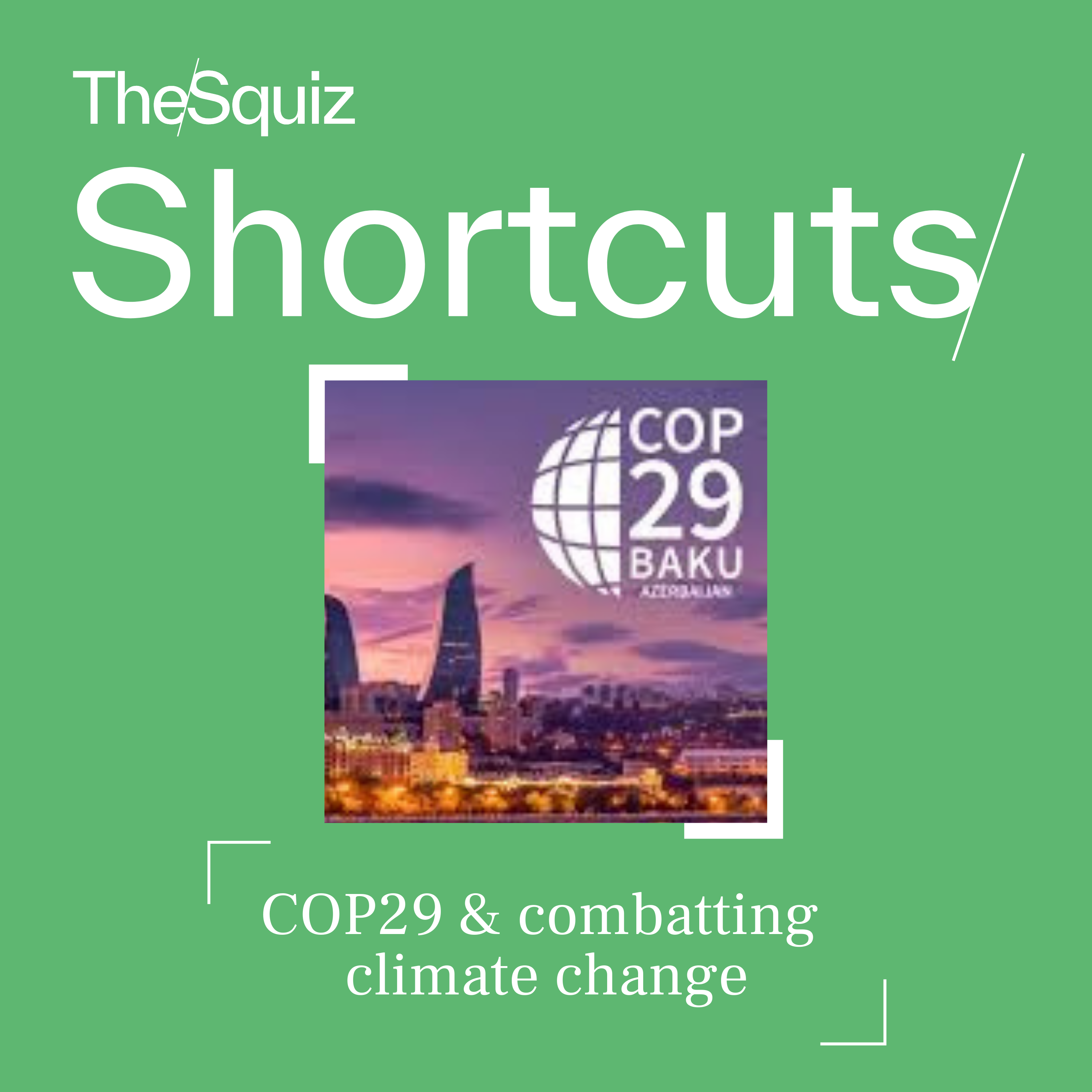 Your Shortcut to... COP29 and combatting climate change