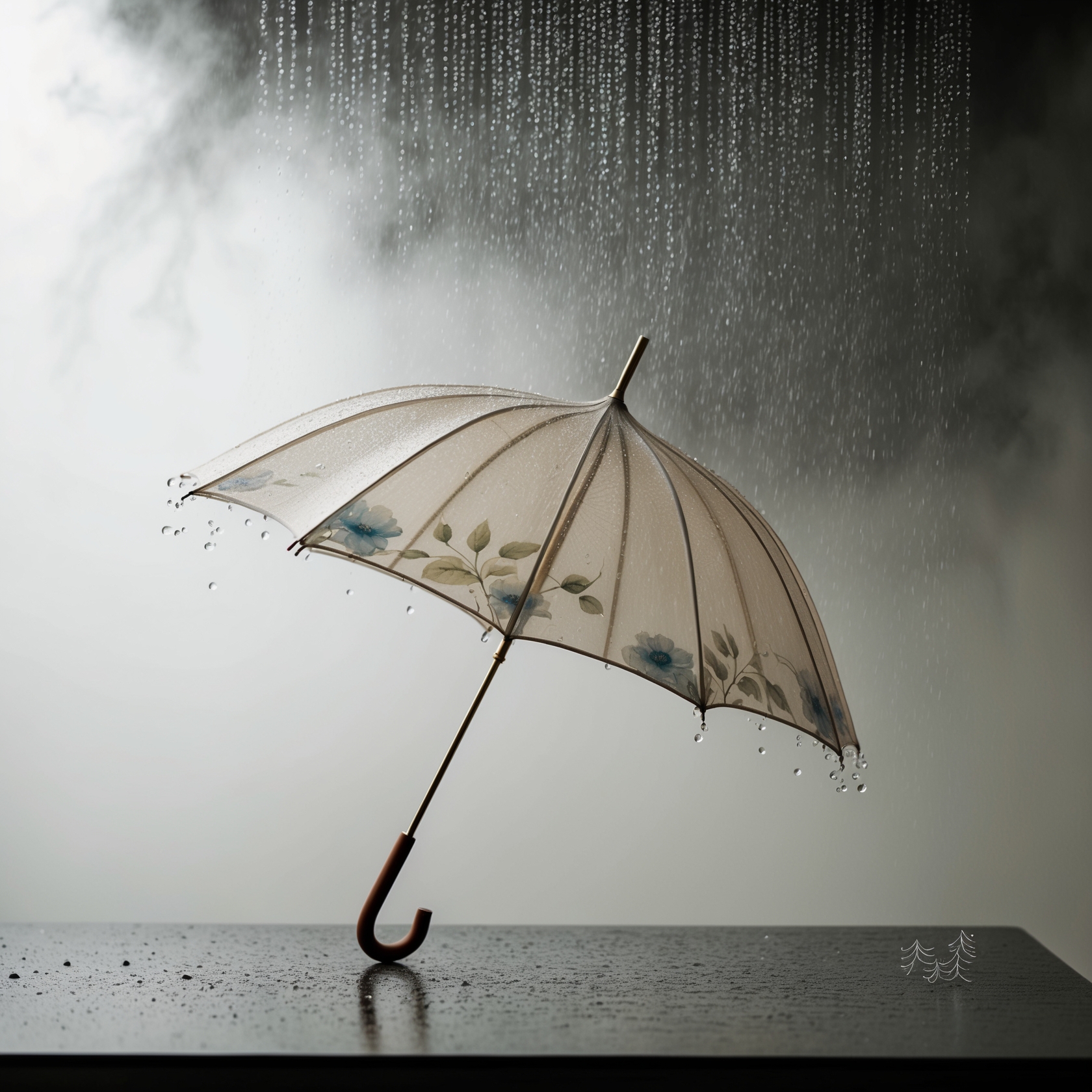 ASMR RAIN UMBRELLA SOUND | Soothing Raindrops for Deep Sleep