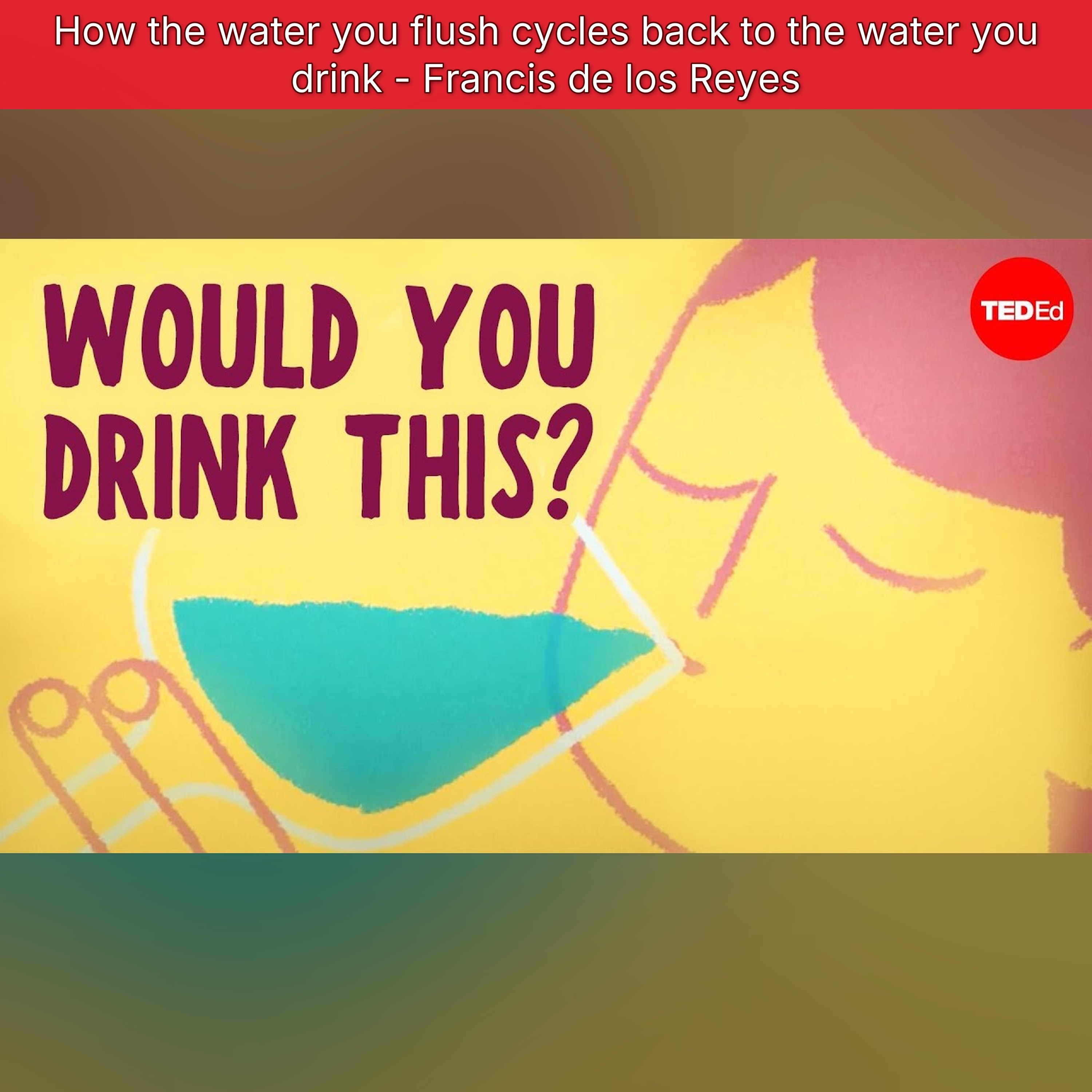 How the water you flush cycles back to the water you drink - Francis de los Reyes