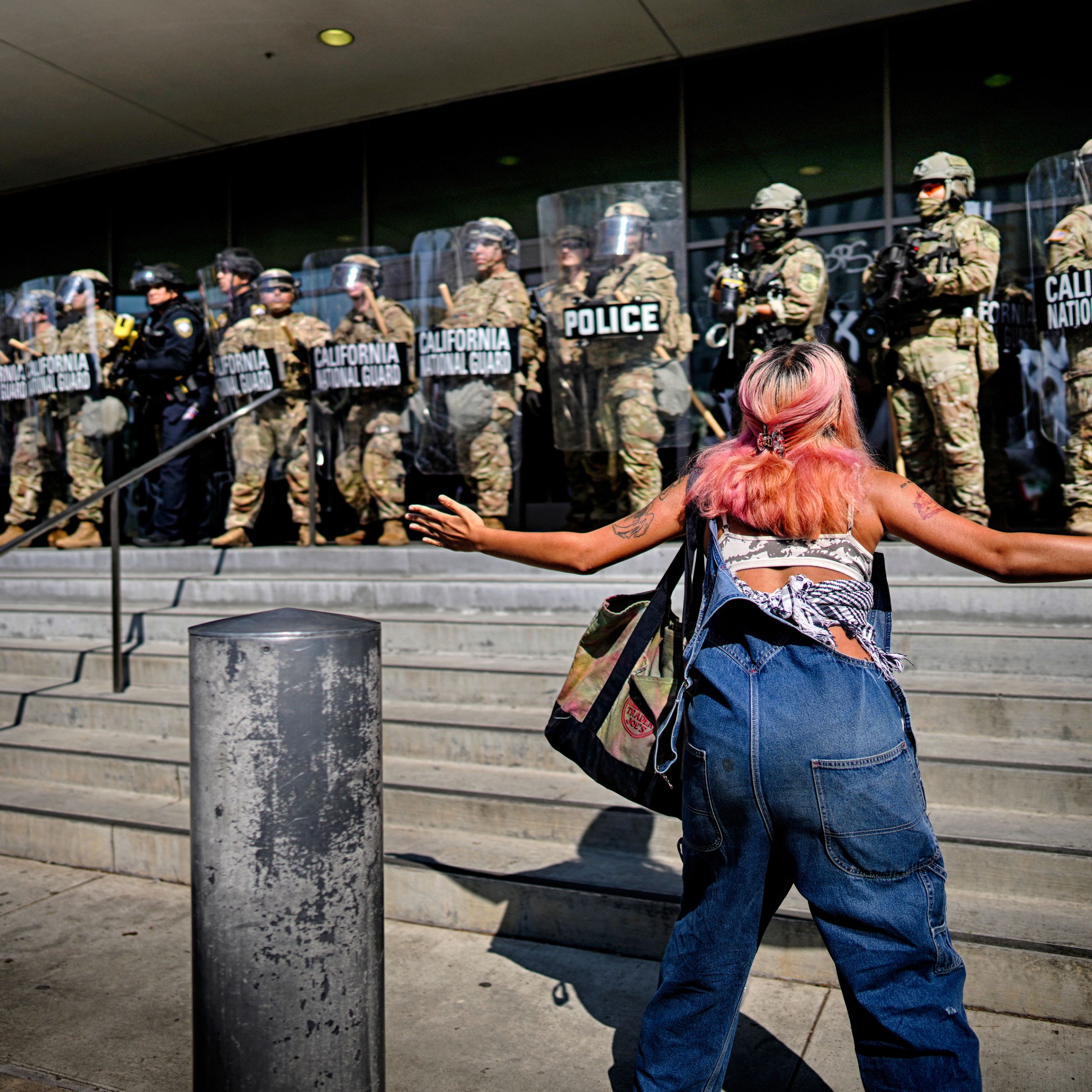 Trump’s Troops Face Off With Protesters in L.A.