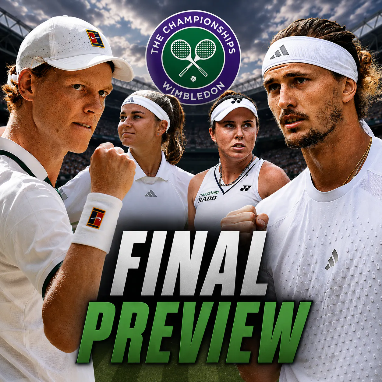 Sinner vs Zverev | Muchova vs Noskova | Wimbledon 2026 | Final Preview & Predictions