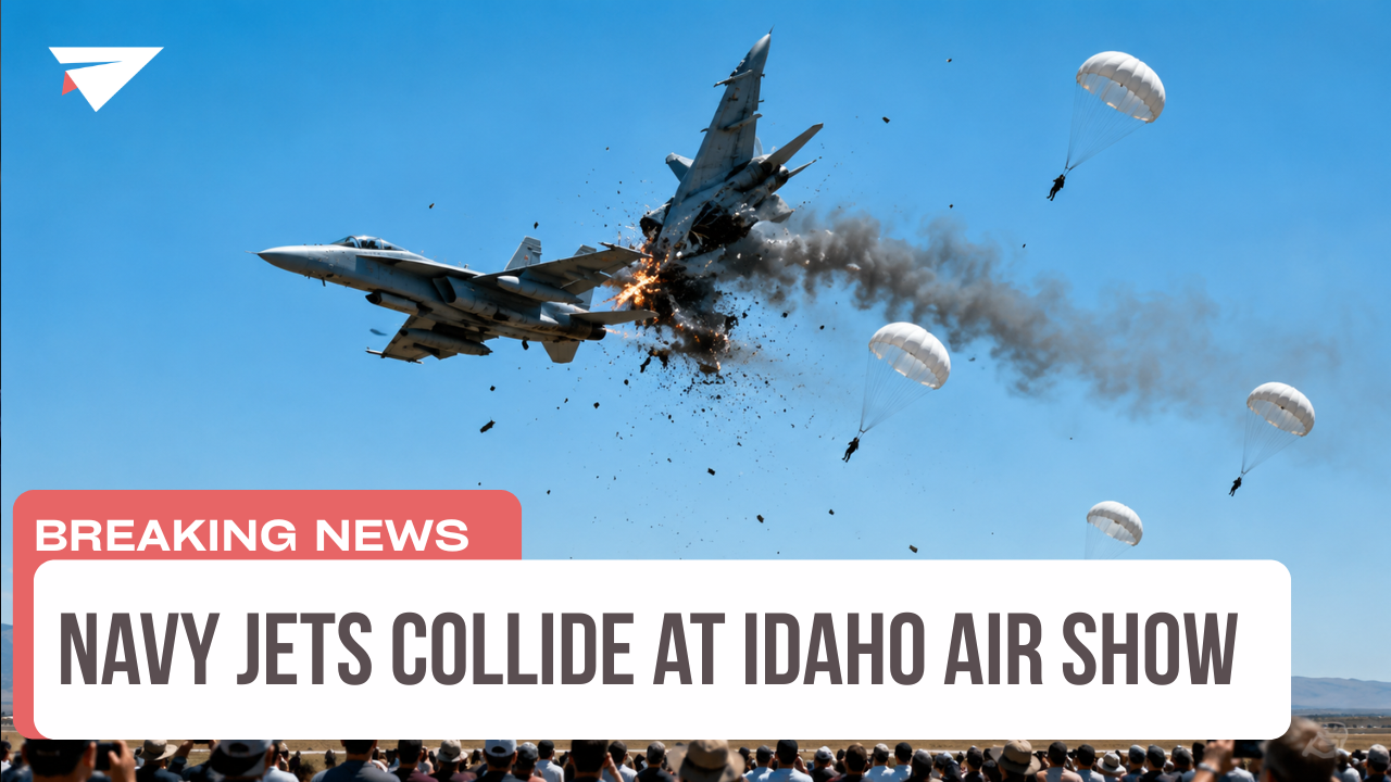 Navy Jets Collide at Idaho Air Show, Breaking News