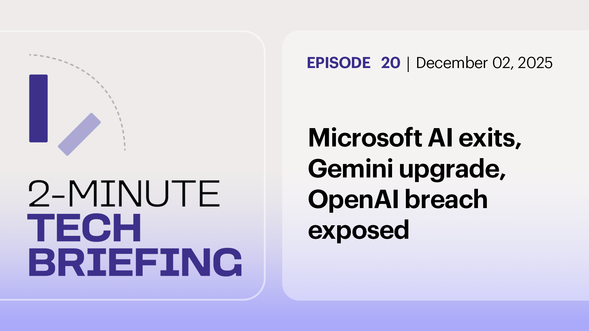 Ep. 20: Microsoft AI exits, Gemini upgrade, OpenAI breach exposed