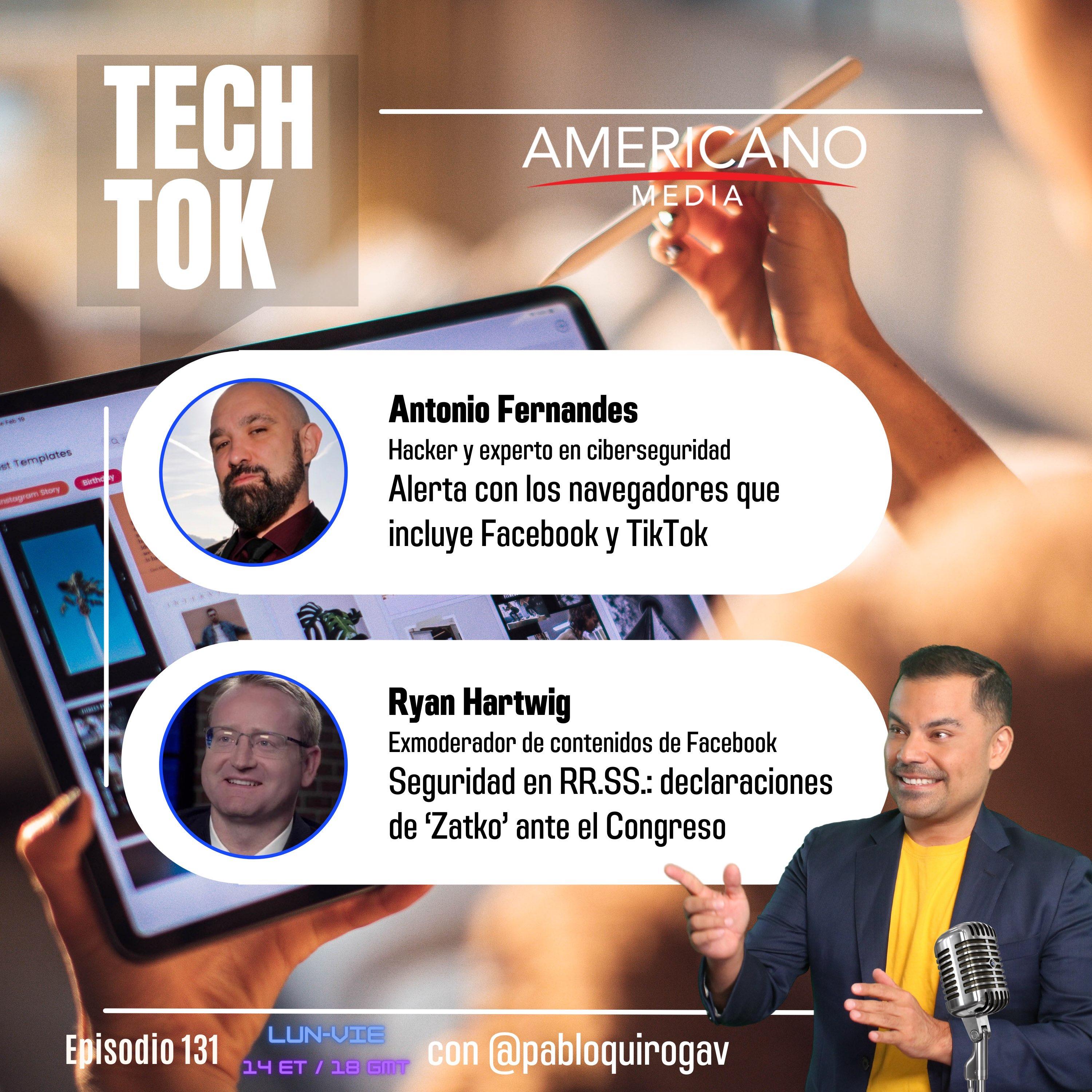 EP131: Navegadores dentro de TikTok y Facebook + Zatko y Twitter episode artwork