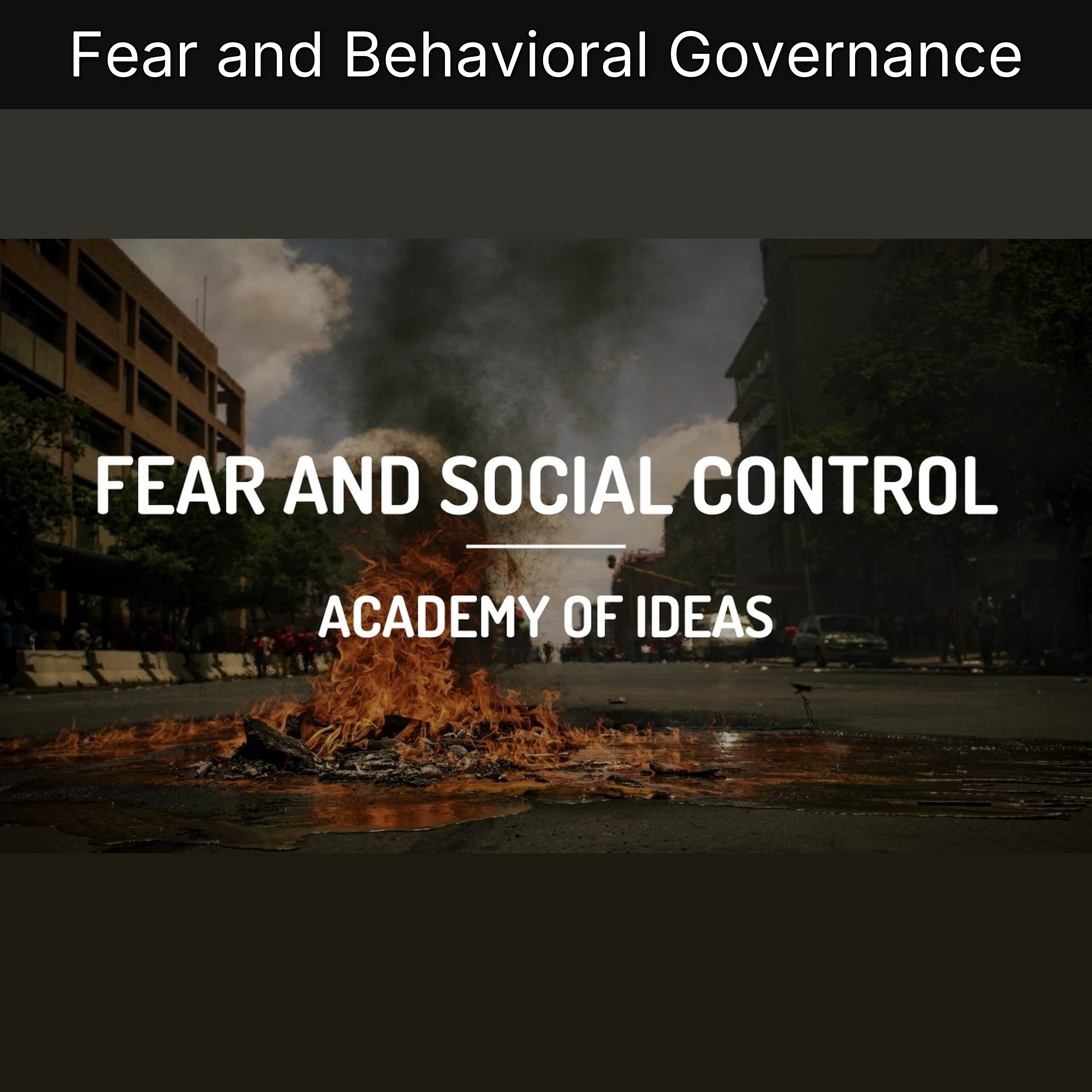 Fear and Behavioral Governance episode artwork
