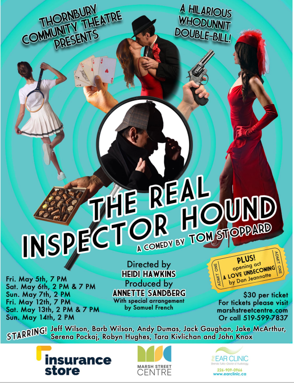 Heidi Hawkins Thornbury Community Theatre - The Real Inspector Hound May 5th episode artwork