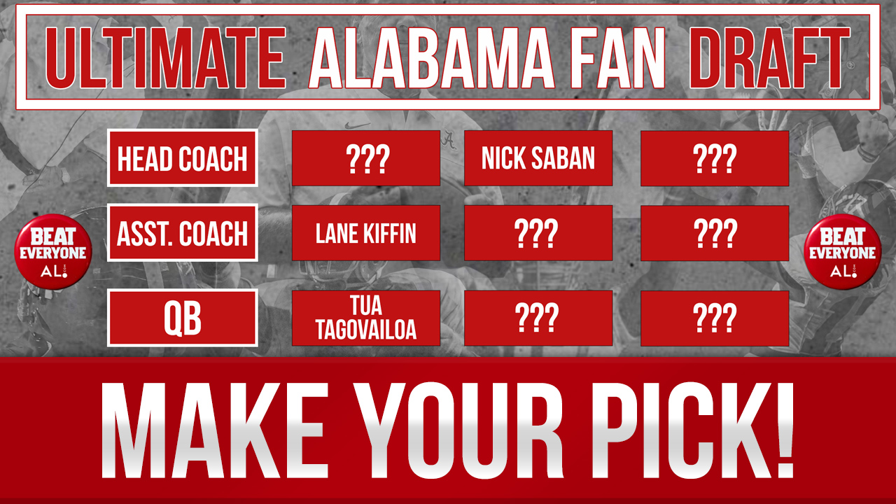 The ULTIMATE Alabama Football DRAFT! 🏈 PICK the Best QBs, Coaches, Games, Plays & MORE!