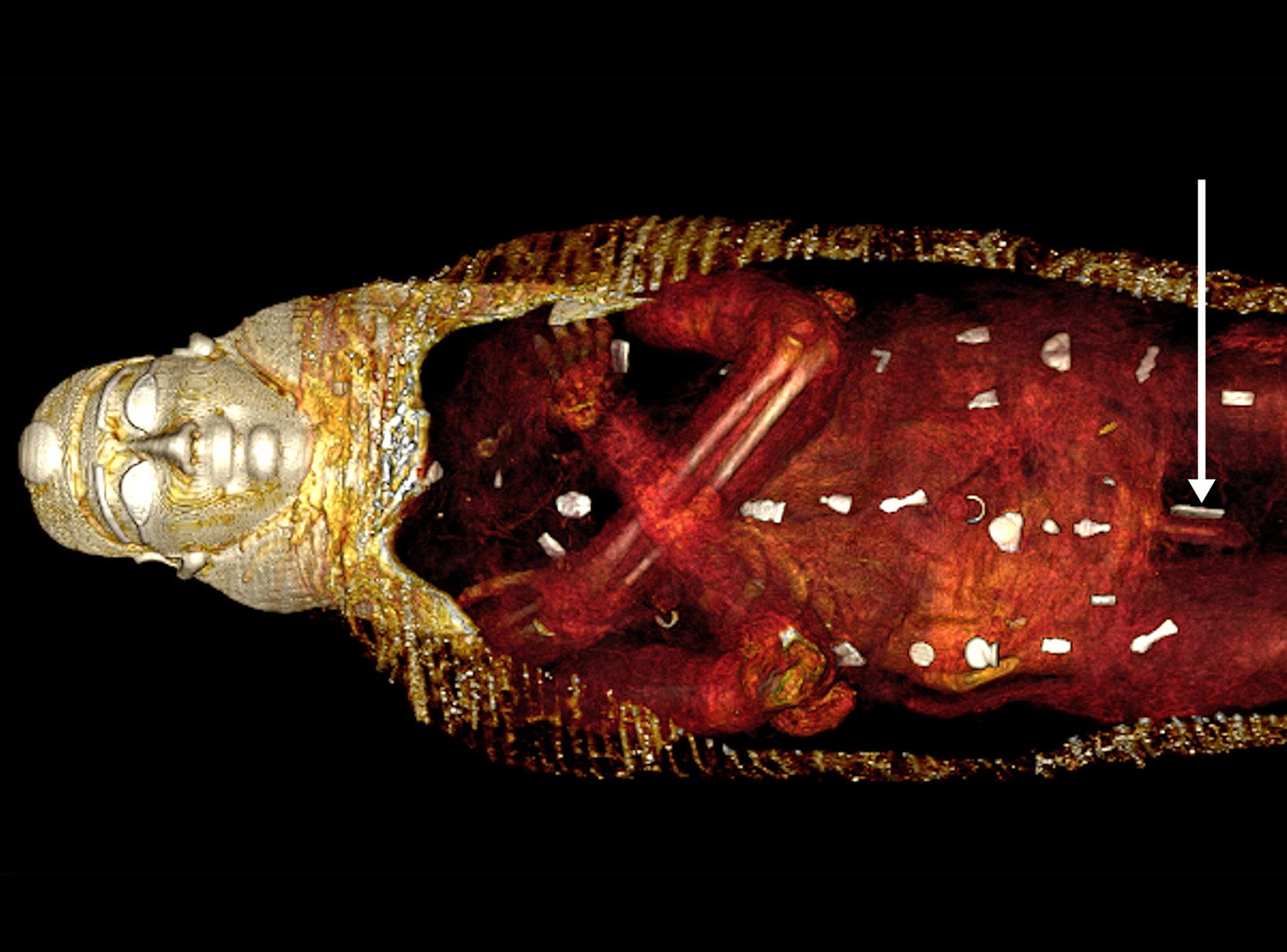 Hallan un papiro con un texto de la Iliada sobre una momia egipcia