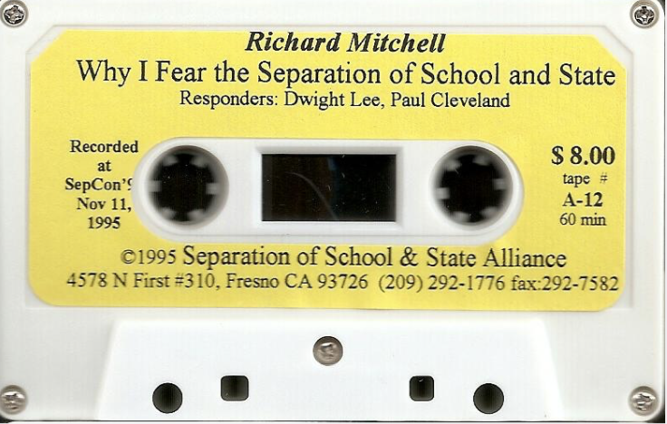 Why I Fear the Separation of School and State