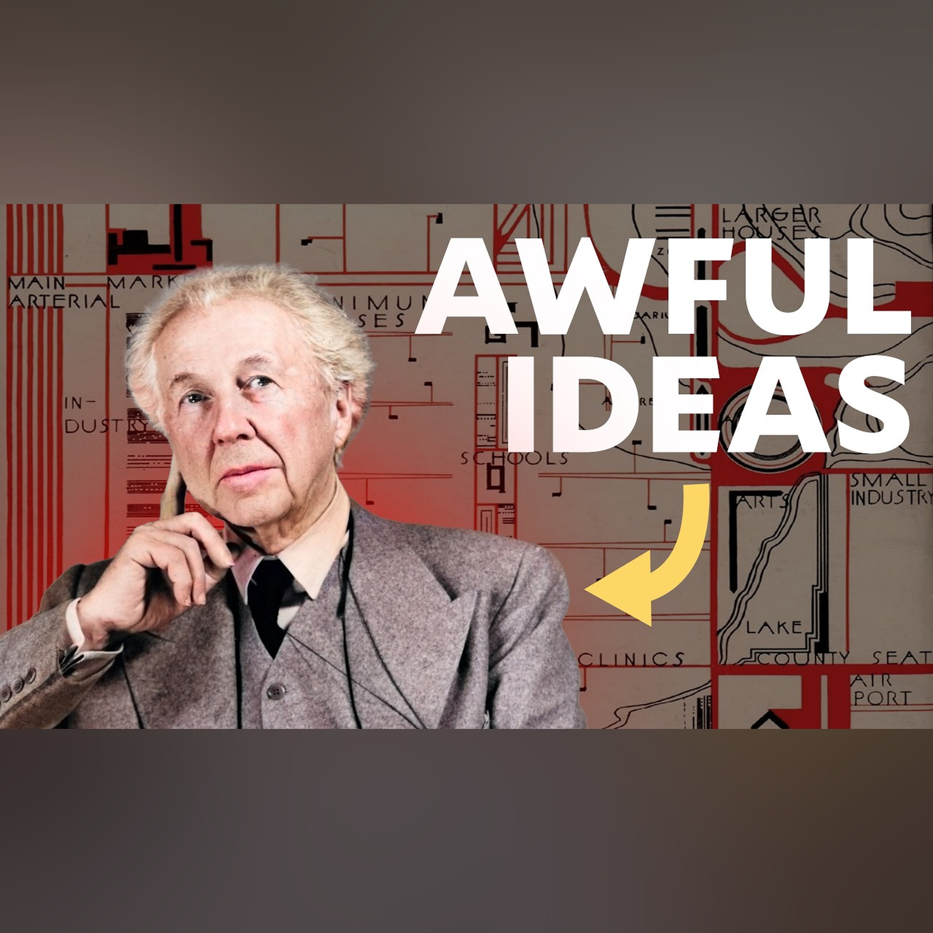 How Frank Lloyd Wright Predicted Modern Suburbs (Broadacre City) episode artwork