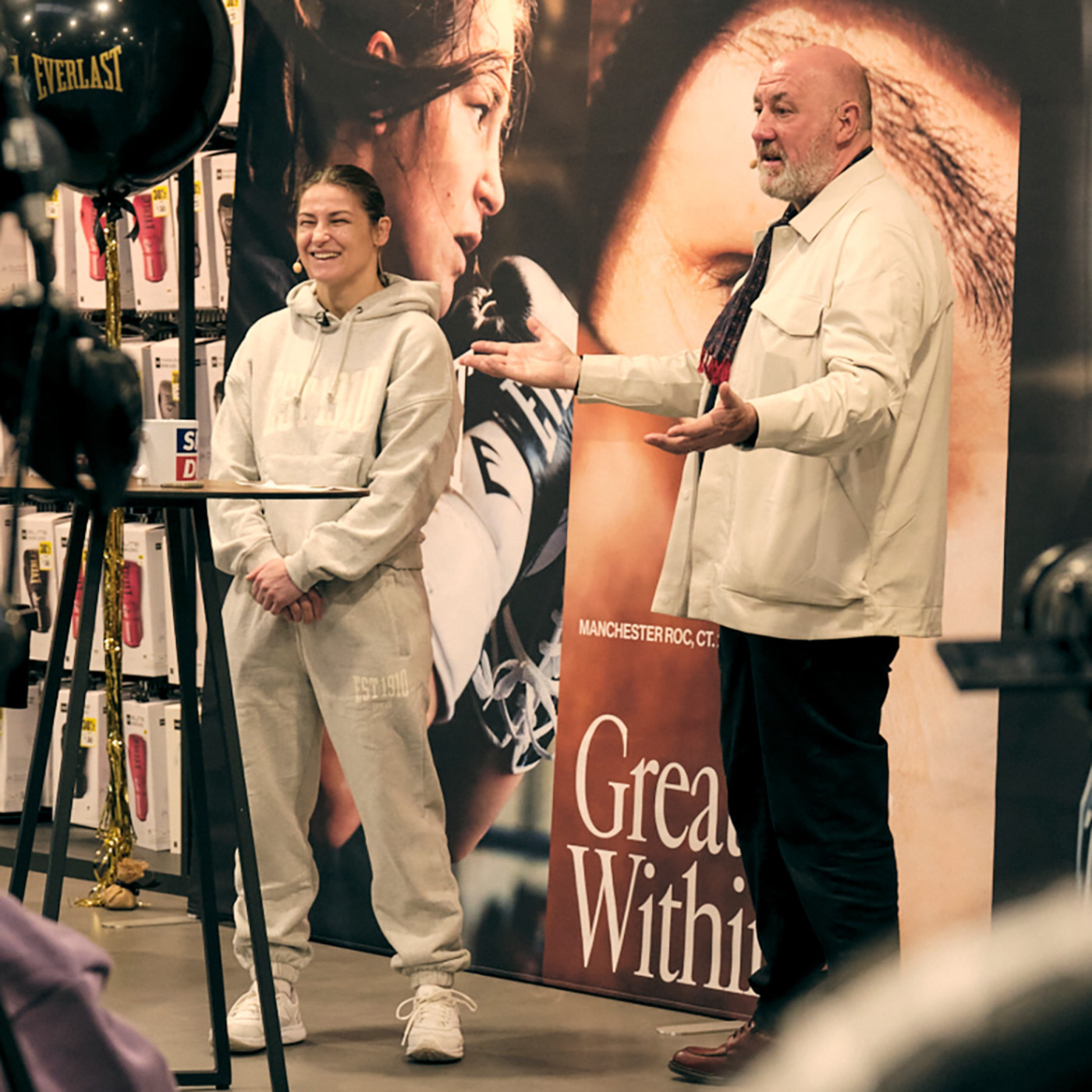 Katie Taylor Fan Q&A With Steve Bunce In Dublin
