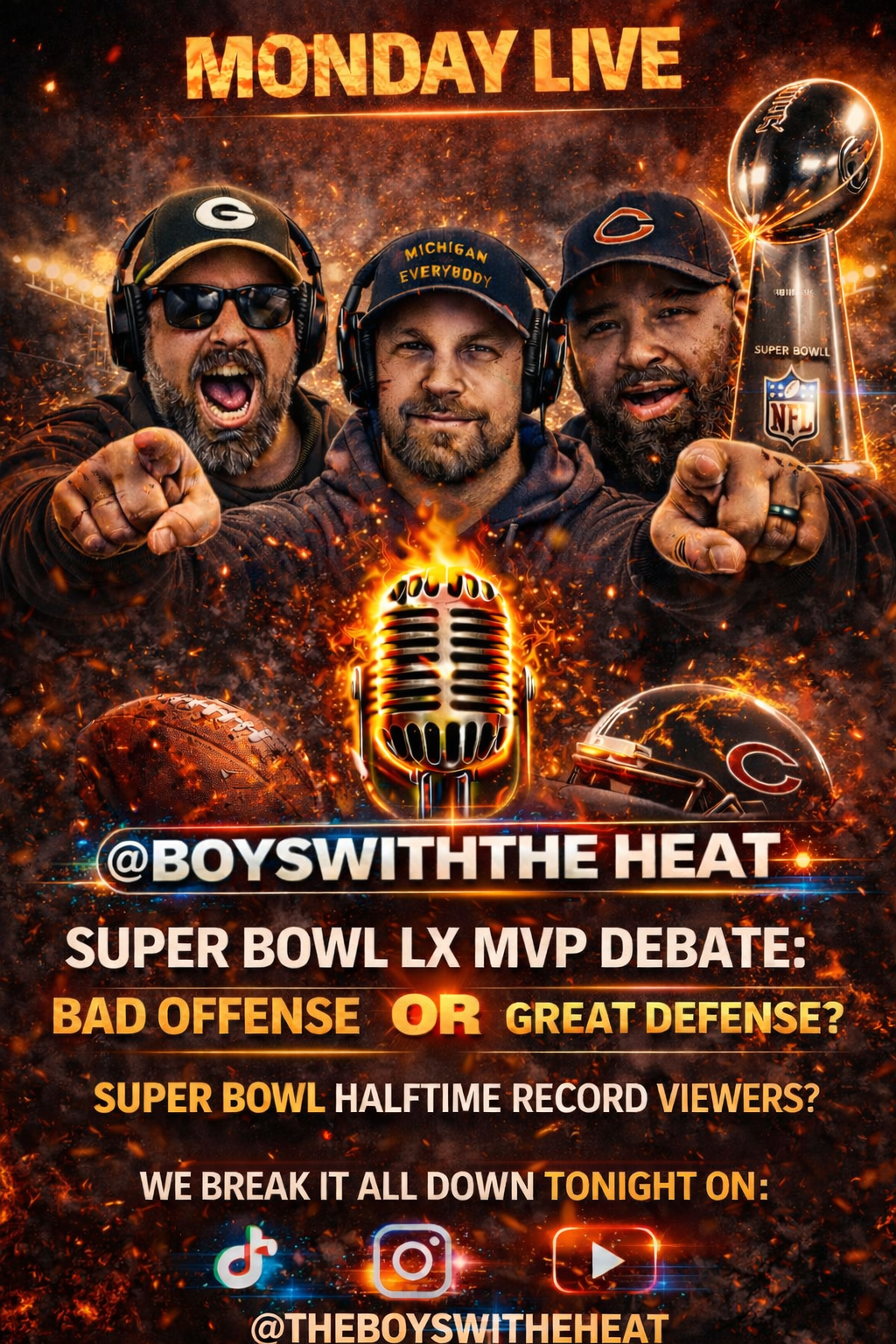 Super Bowl Halftime Chaos, MVP Debates & Wild NFL Predictions episode artwork