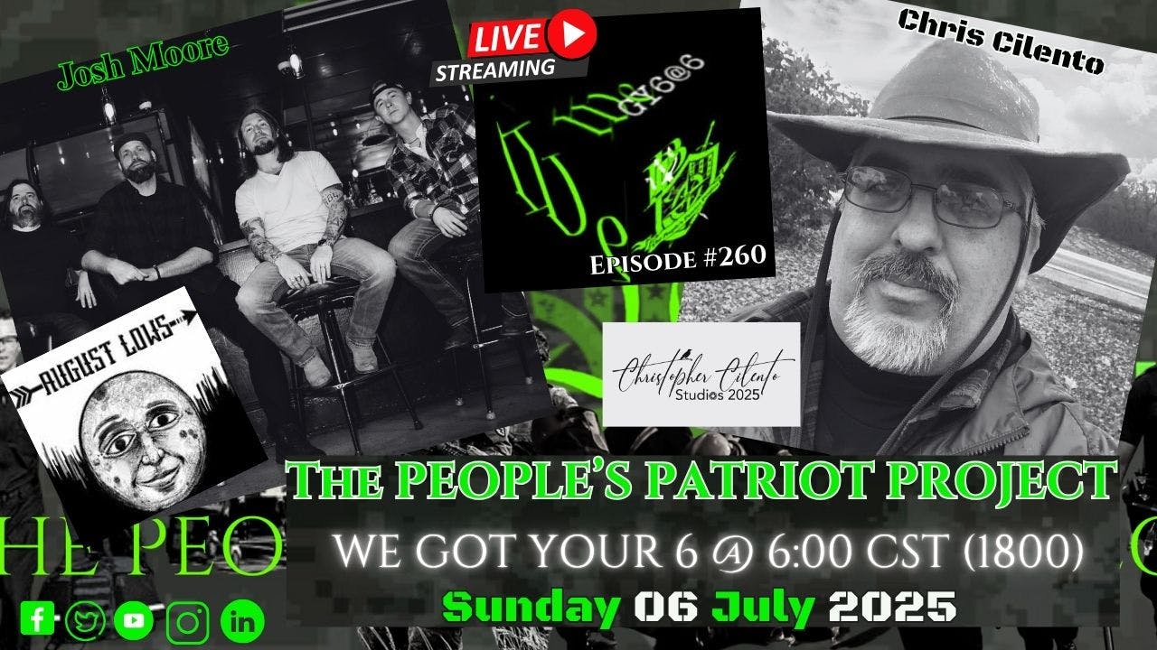 THE PEOPLE'S PATRIOT PROJECT - We Got Your 6@6 THE PEOPLE'S PATRIOT PROJECT - We Got Your 6@6