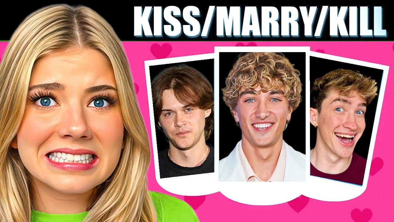 INSANE Kiss, Marry, Kill Game! pt 5