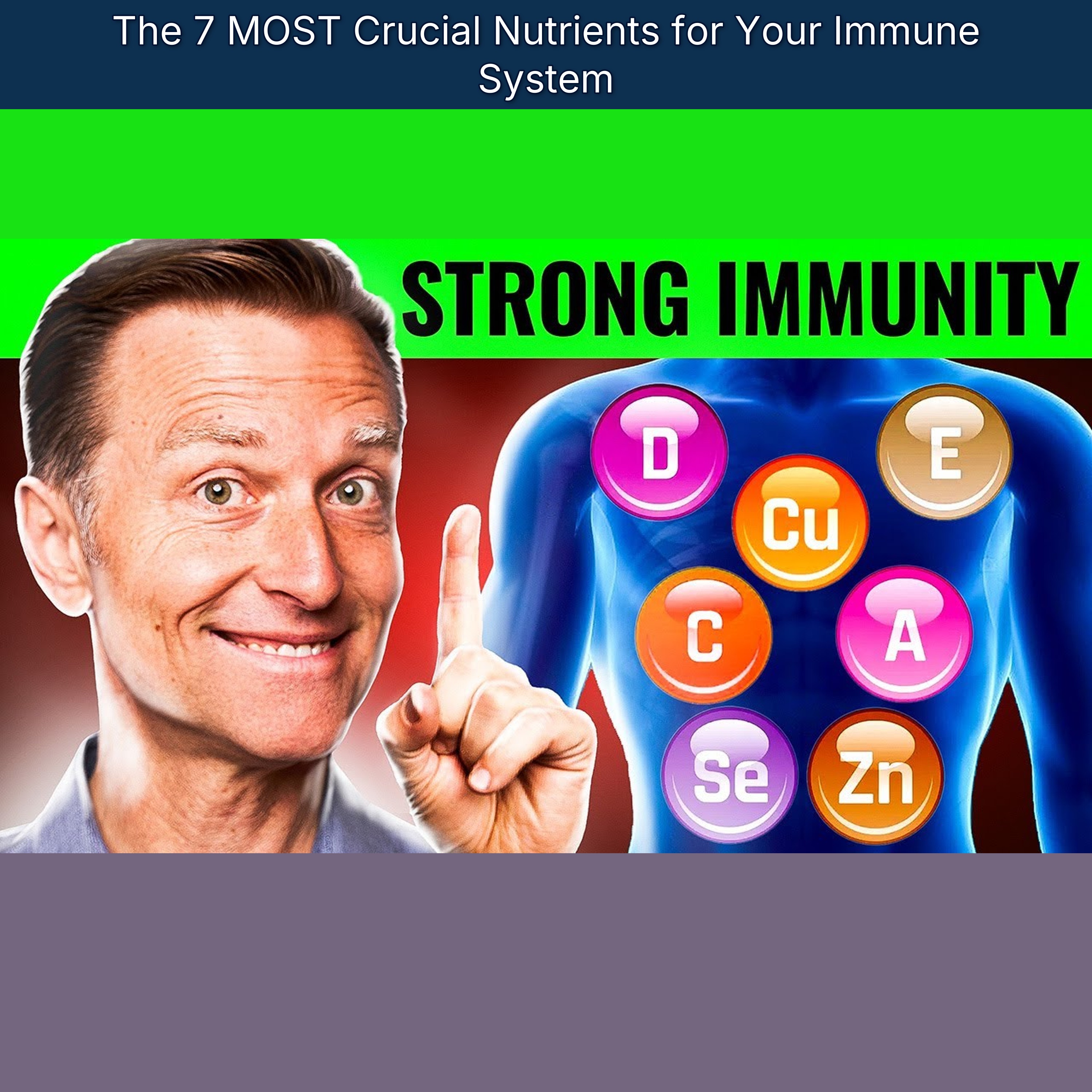 The 7 MOST Crucial Nutrients for Your Immune System