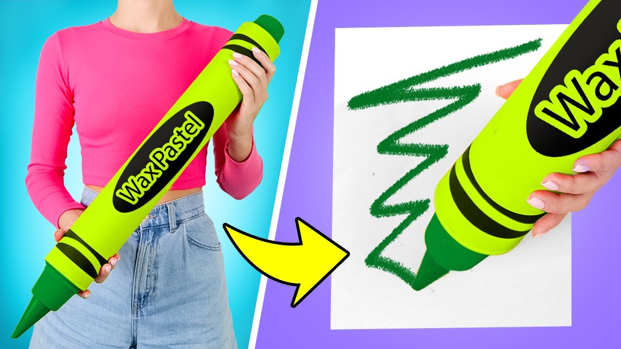 DIY Giant School Supplies! They Actually Work!