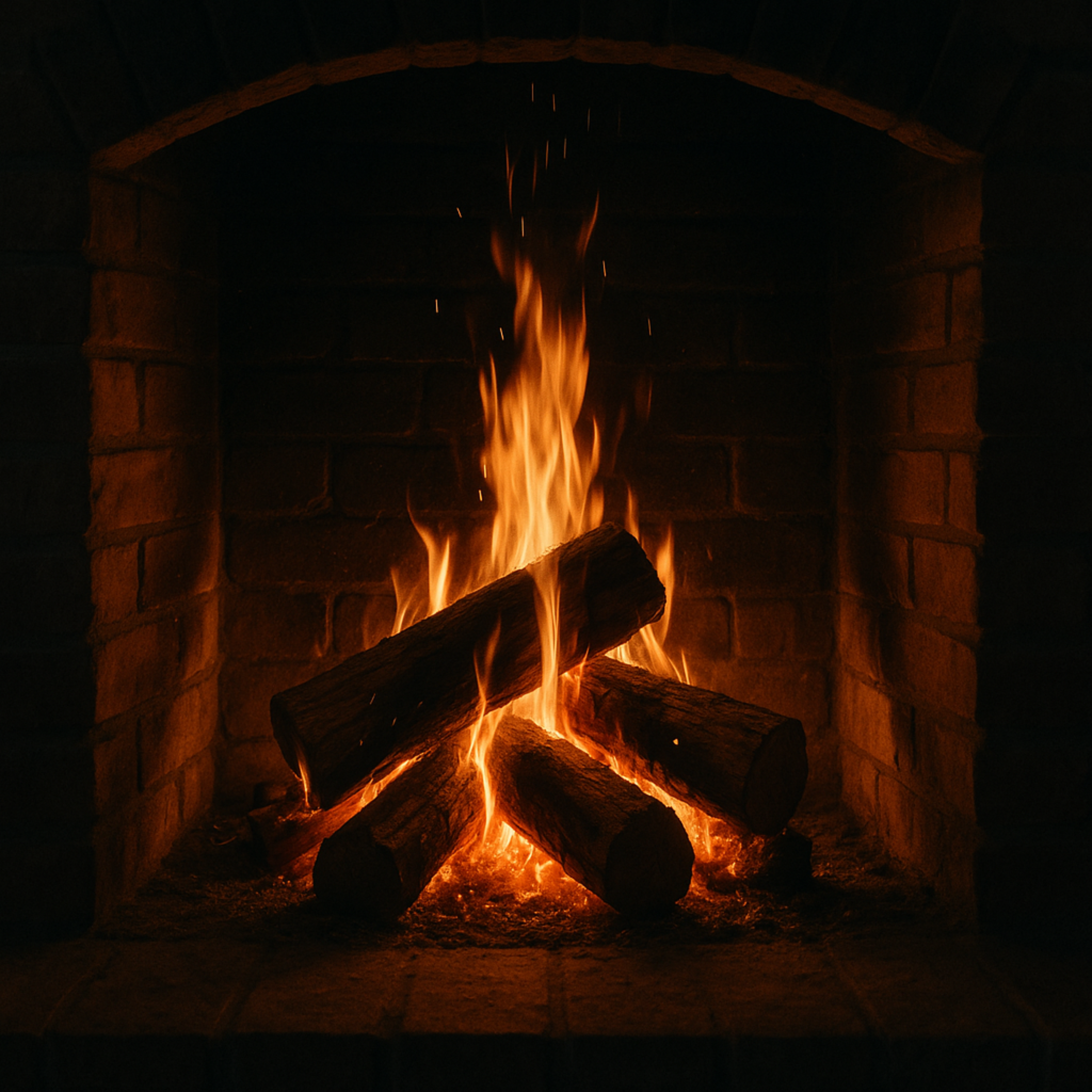 Fireplace Evenings of Calm | Burning Logs for Comfort & Peaceful Nights