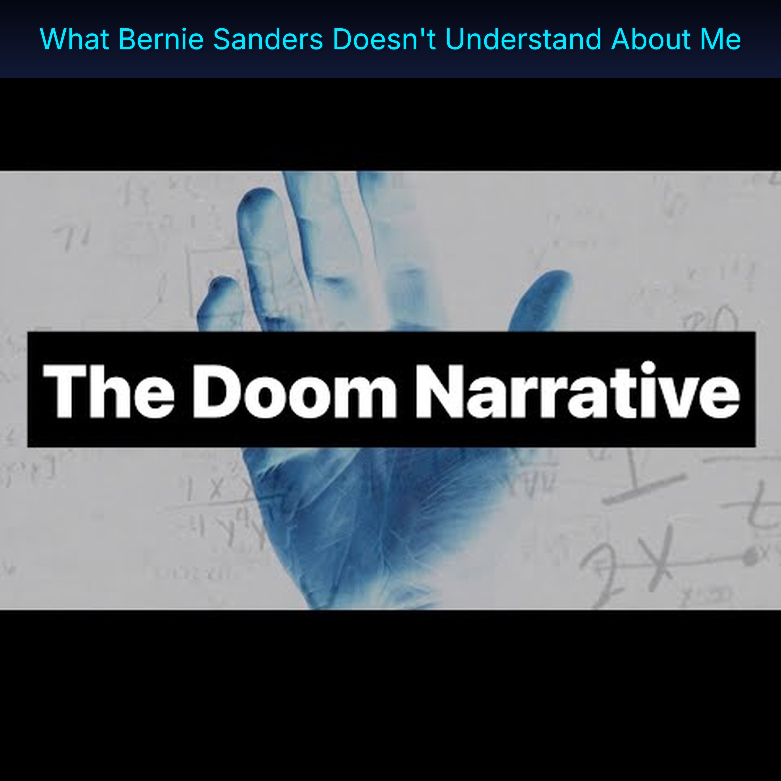 What Bernie Sanders Doesn't Understand About Me