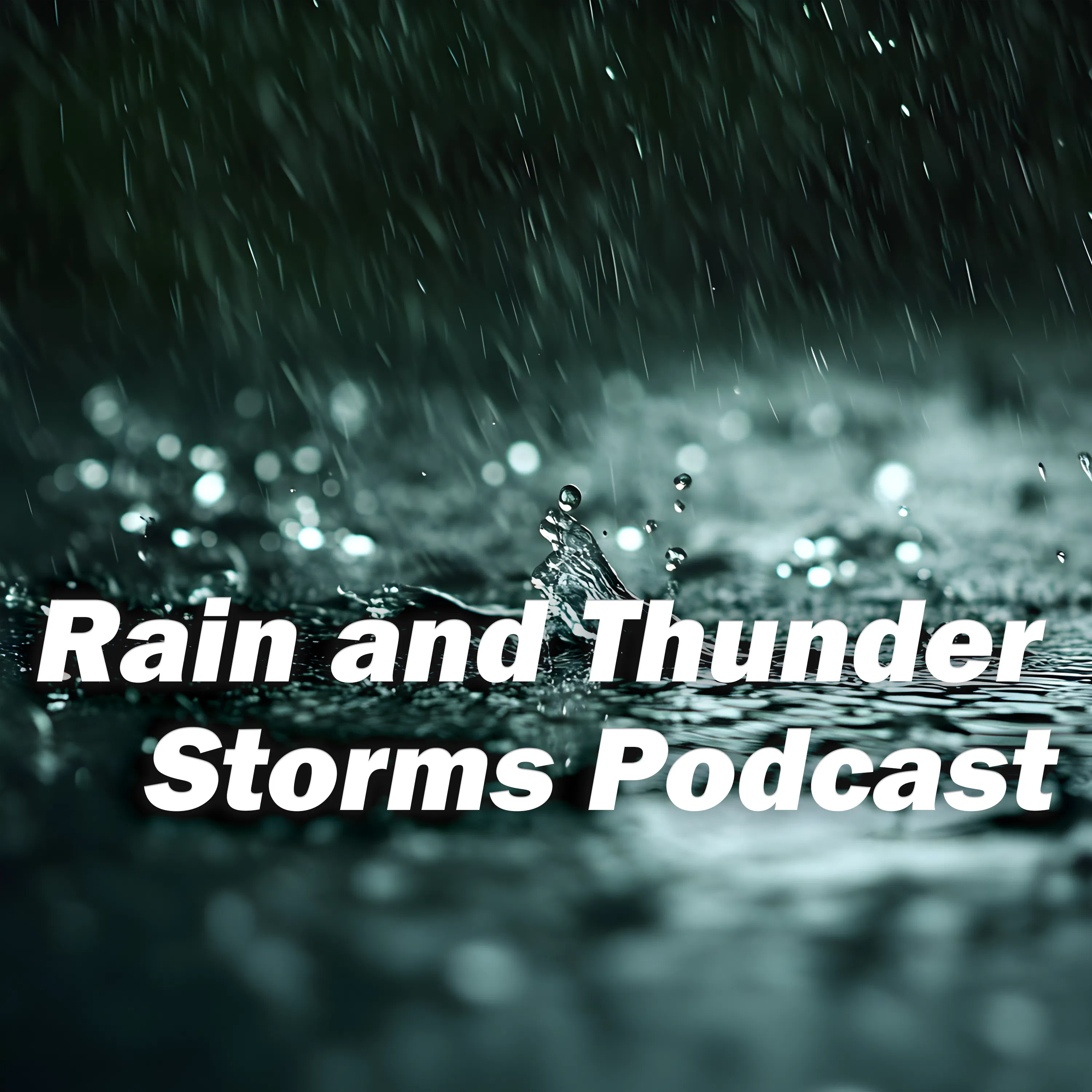 Heavy Rainfall & Thunder Sounds in the Distance