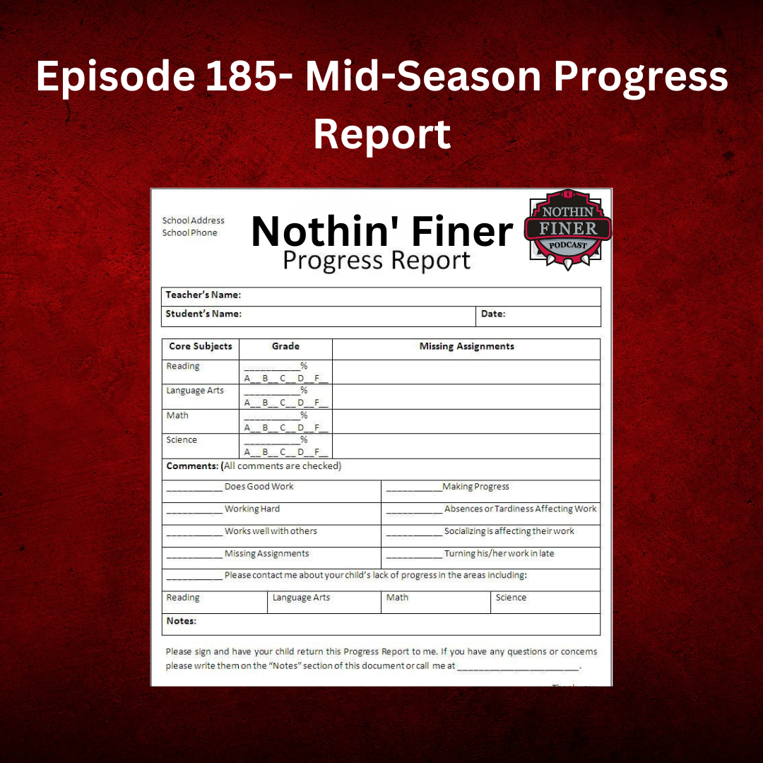 Episode 185- Mid-Season Progress Report episode artwork