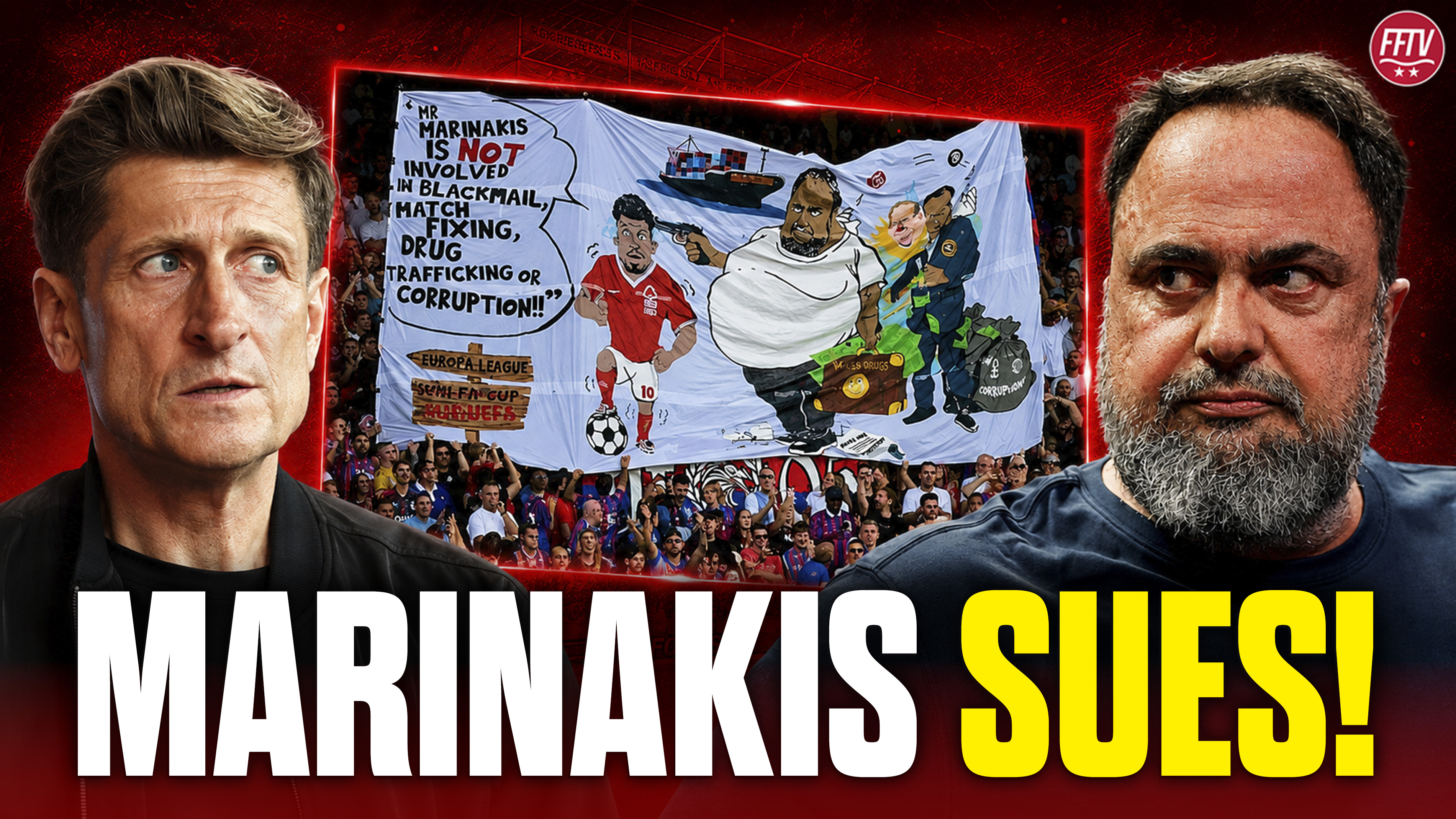 Time To Pay! Nottingham Forest Owner Marinakis Sues Crystal Palace Over Offensive Banner! episode artwork