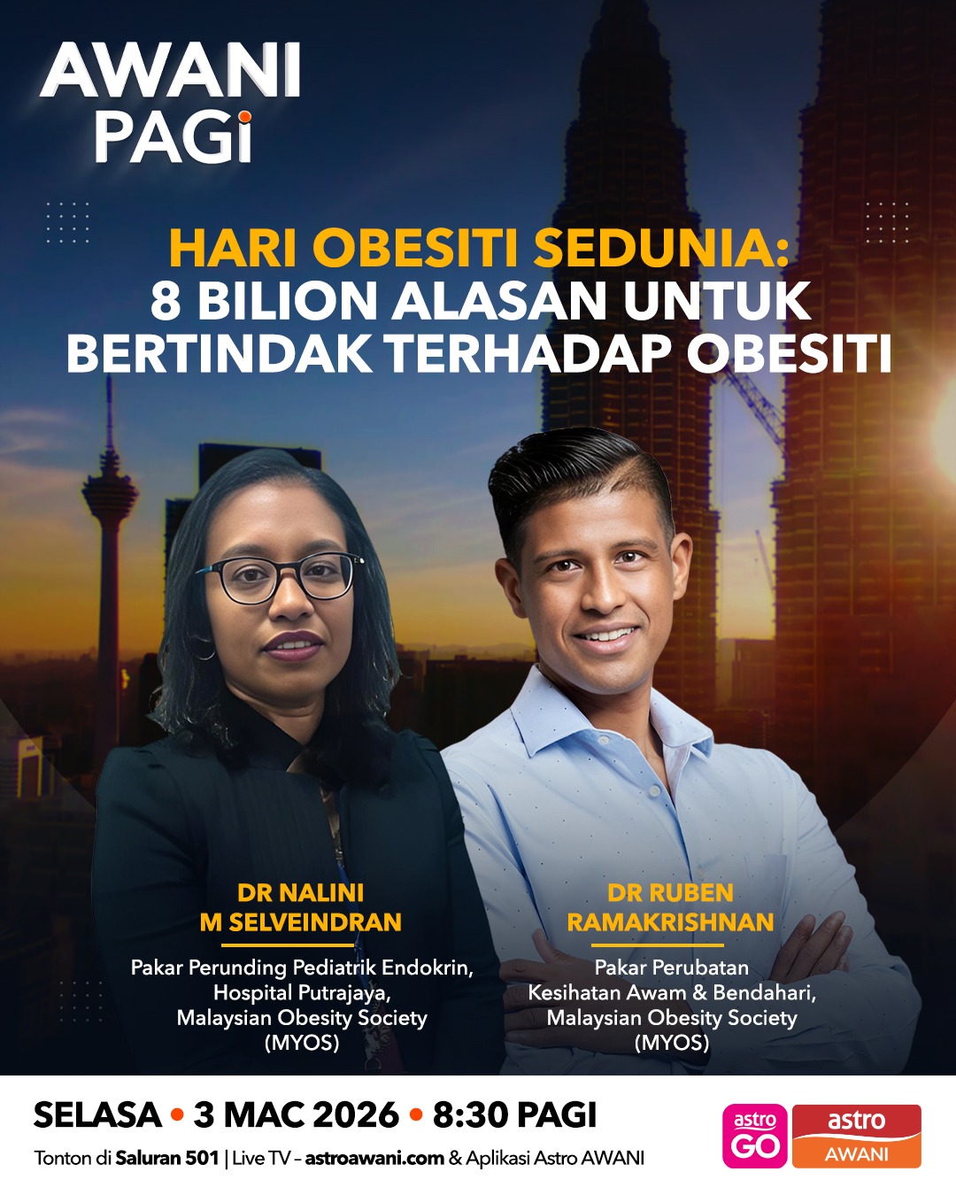 AWANI Pagi: Hari Obesiti Sedunia | 8 bilion alasan untuk bertindak