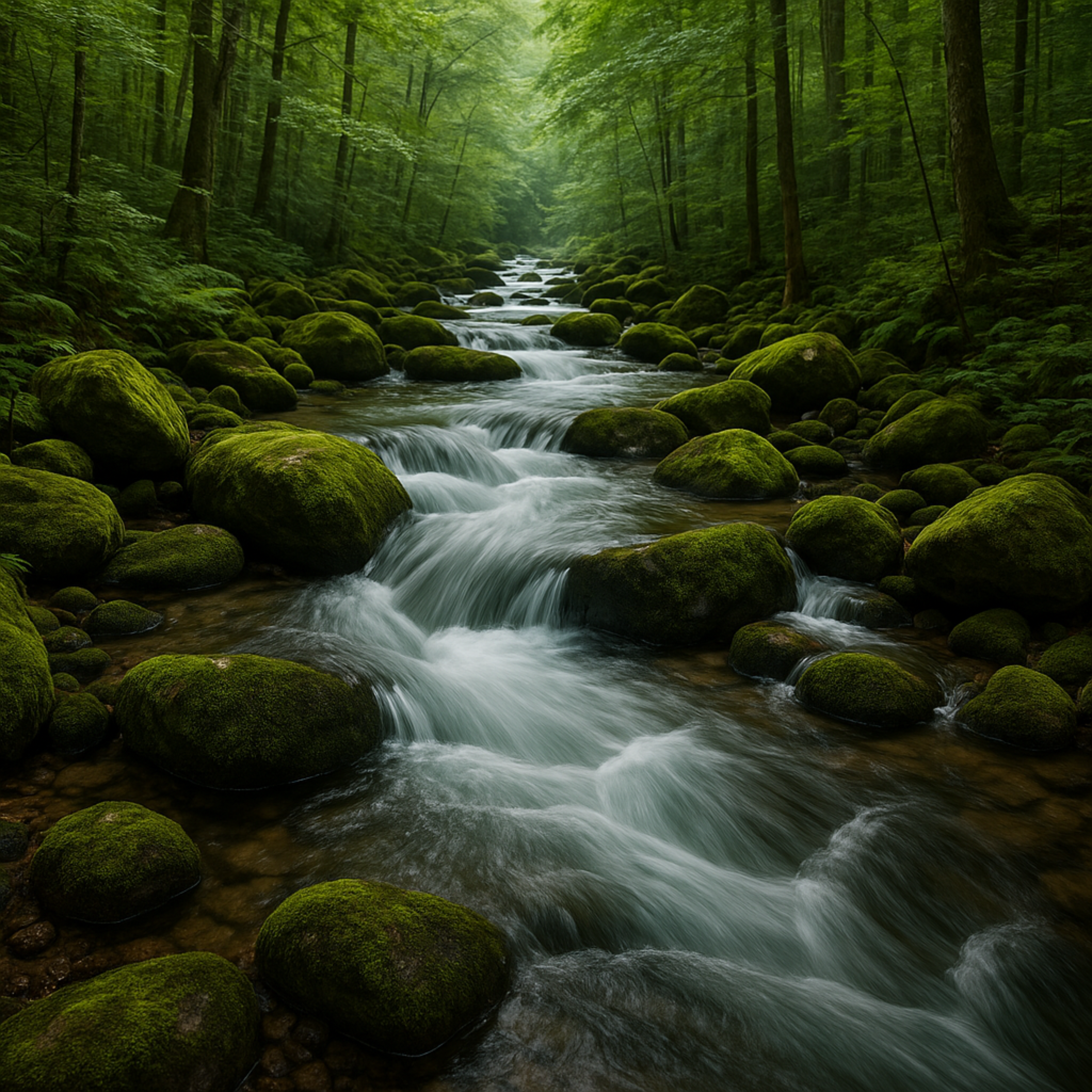 River Sounds, Water flowing in forest | Water Sounds, White Noise for Sleep & Relaxation 8 Hours