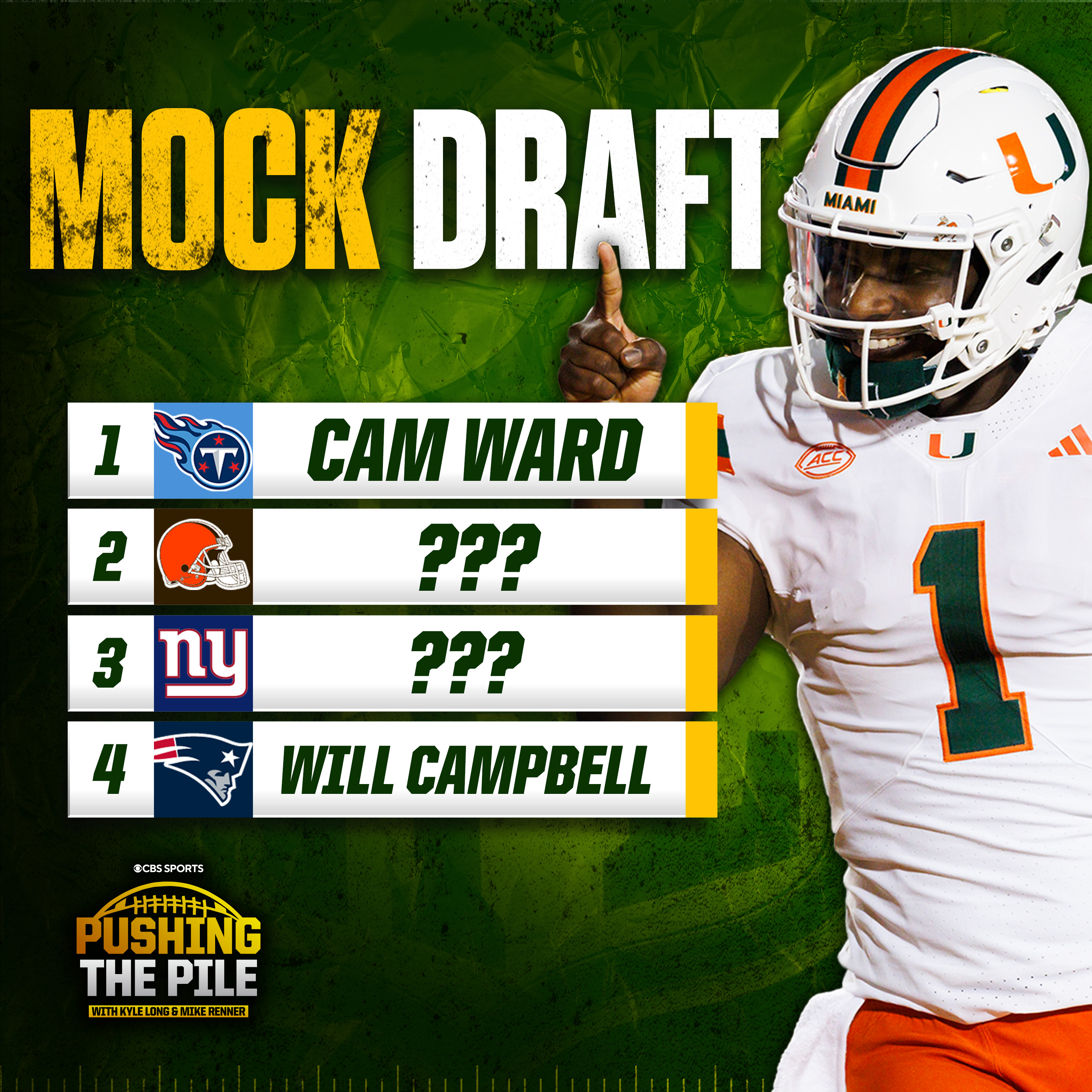 Official PTP 2025 NFL Mock Draft | Jaxson Dart Sneaks into Round 1, 2 TEs Go in Top 15 Picks