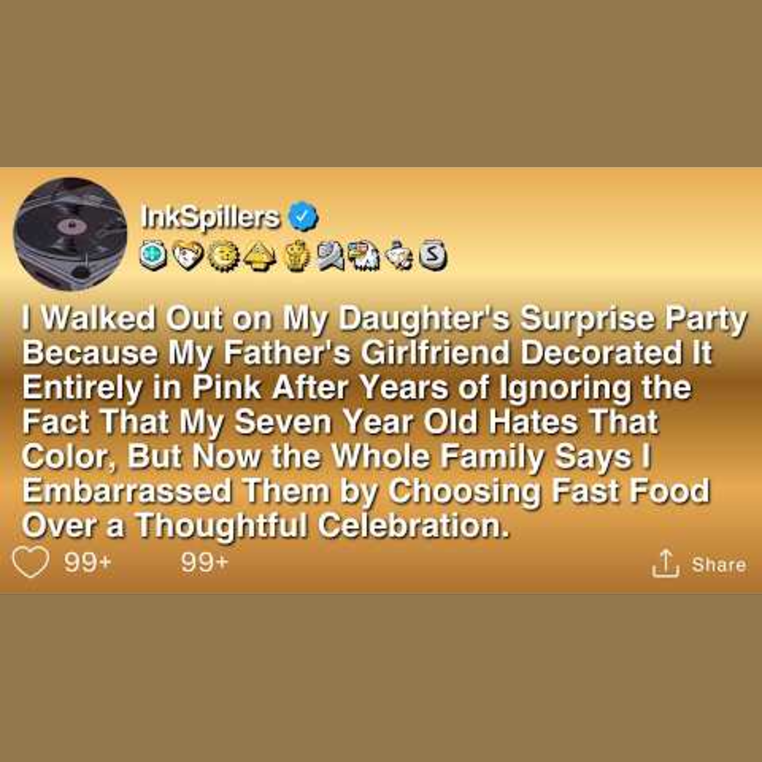 I Left My Daughter's Surprise Party Due to Pink Decorations