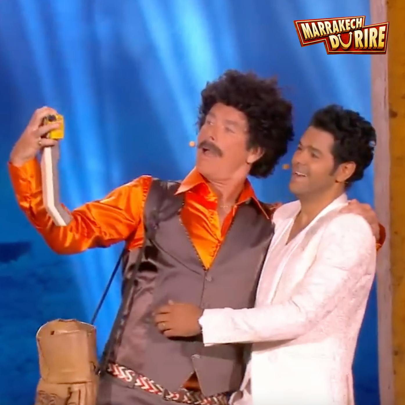 Franck Dubosc et Jamel Debbouze - Cheb Dubosc - Marrakech du rire 2014 Franck Dubosc et Jamel Debbouze - Cheb Dubosc - Marrakech du rire 2014