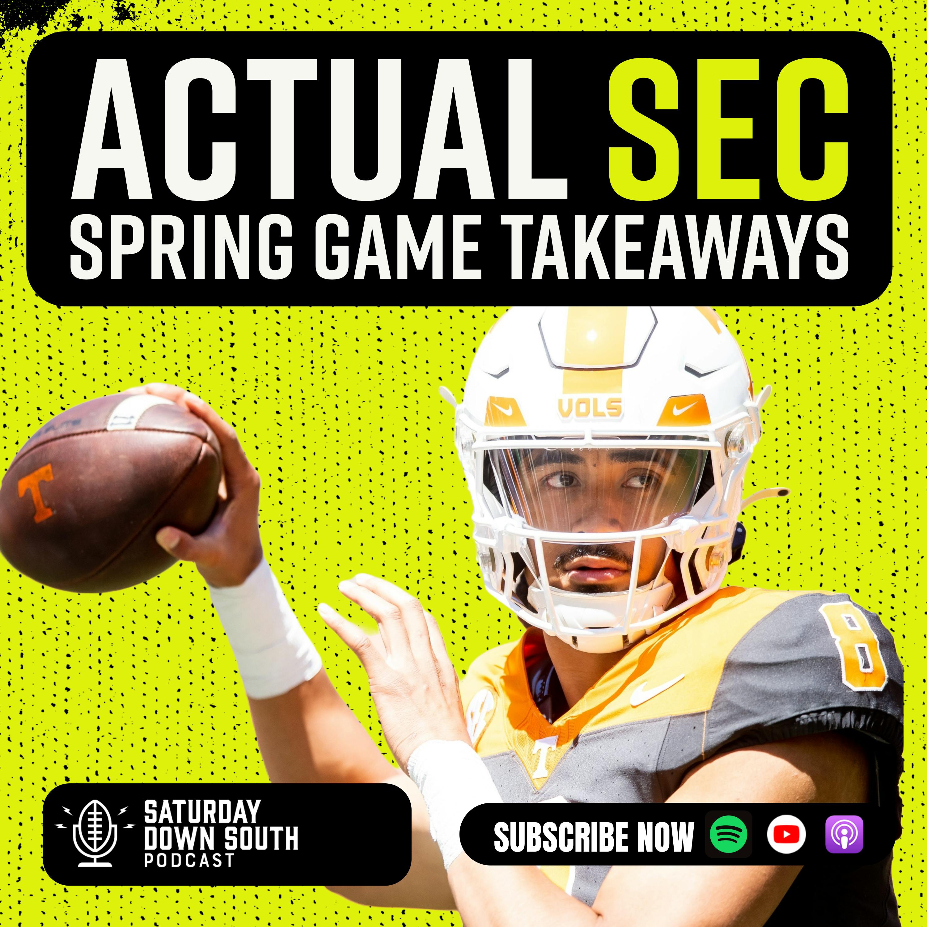 Actual SEC spring game takeaways, Josh Pate talks portal chaos, storm-chasing team & Year 2 Hugh Freeze