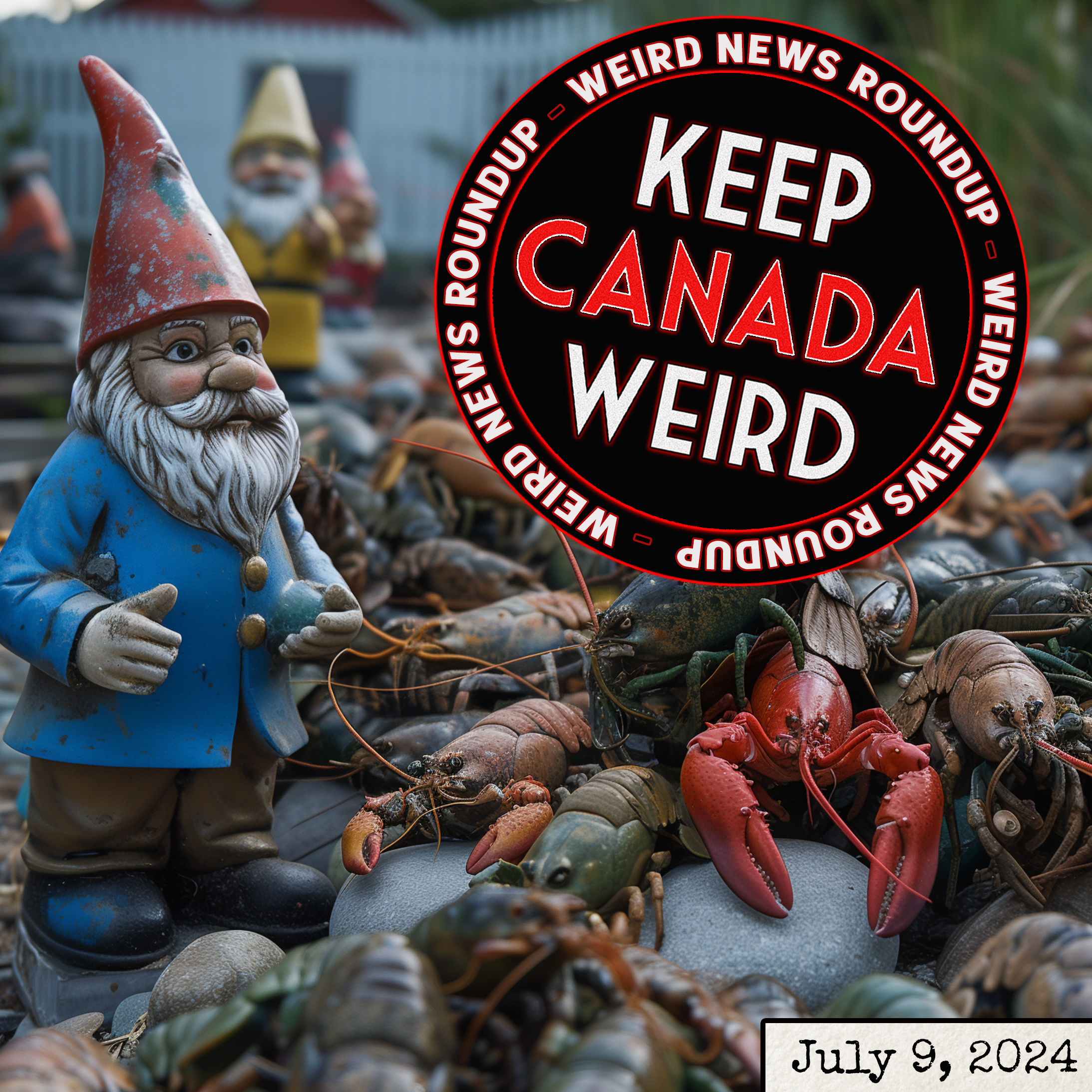 122 - July 9, 2024 - nicky nicky nine door, lobsters, gnome restoration society, and a bad arsonist episode artwork