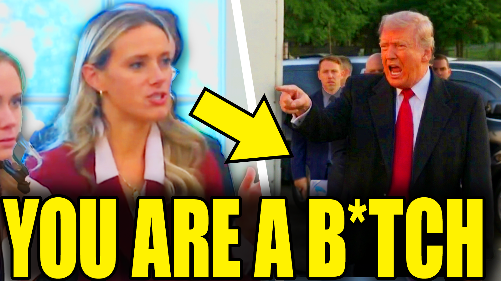 Screaming Trump Calls Reporter B*tch As Handlers Rush Him Away episode artwork