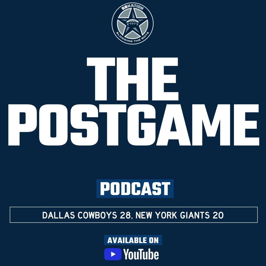 The Postgame: Dallas Cowboys 28, New York Giants 20 (Happy Thanksgiving!)