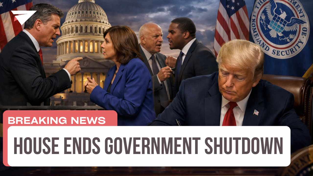 Political News, House Ends Government Shutdown, BREAKING NEWS