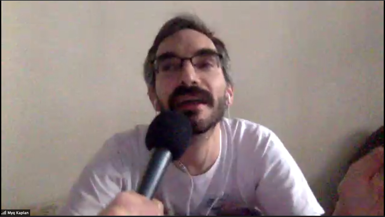 DLG235 Comedian Myq Kaplan has an Myq-like, productive journey to a good quarantined relationship.
