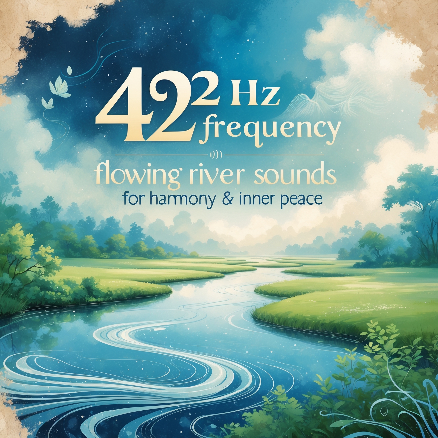 432 Hz Frequency | Flowing River Sounds for Harmony & Inner Peace