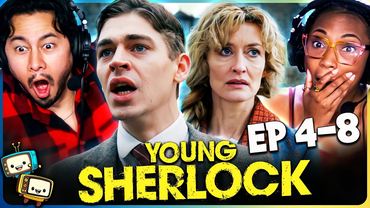 YOUNG SHERLOCK Episodes 4-8 Reaction! | First Time Watch! | Hero Fiennes Tiffin | Dónal Finn episode artwork