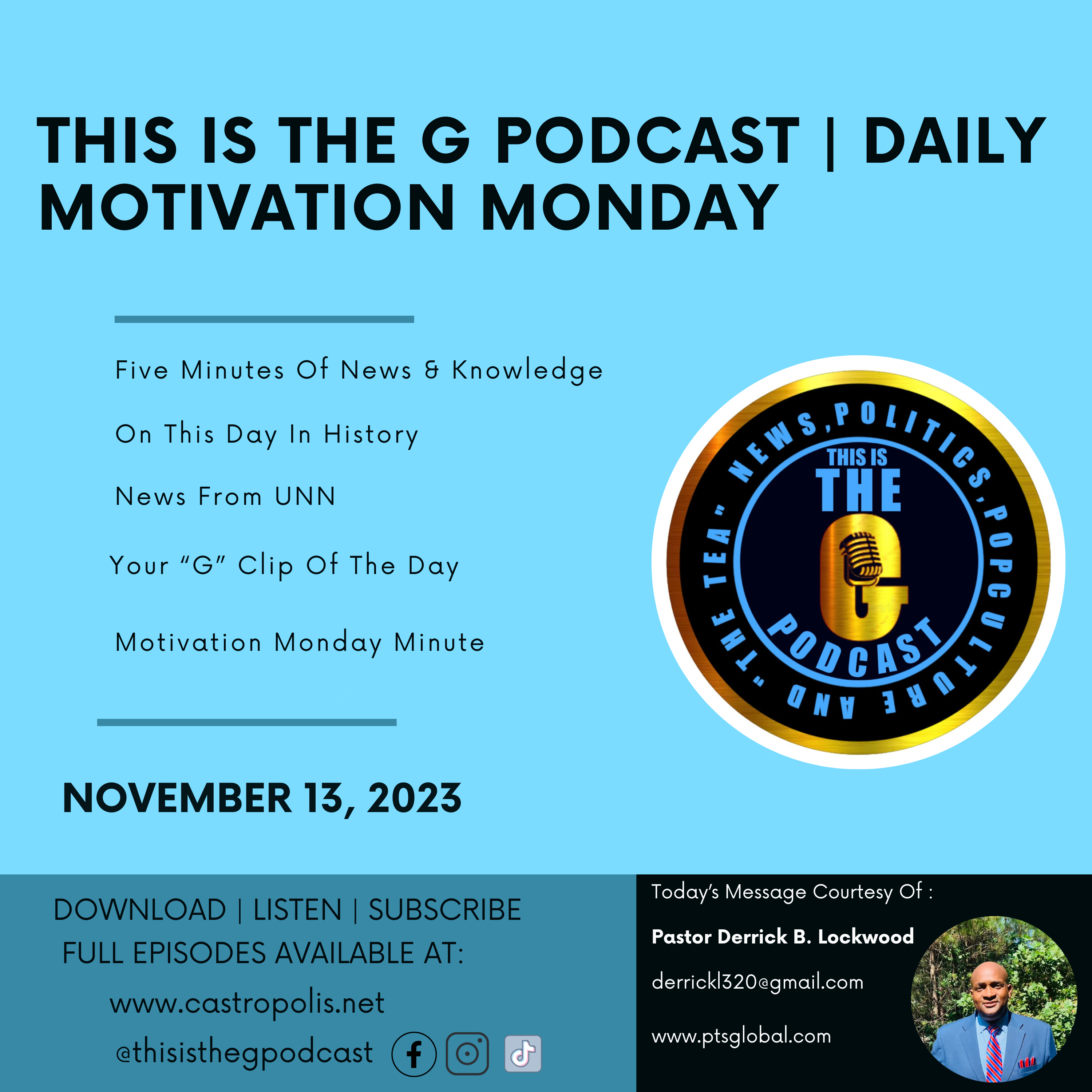 This Is The G Podcast Daily November 13, 2023 episode artwork