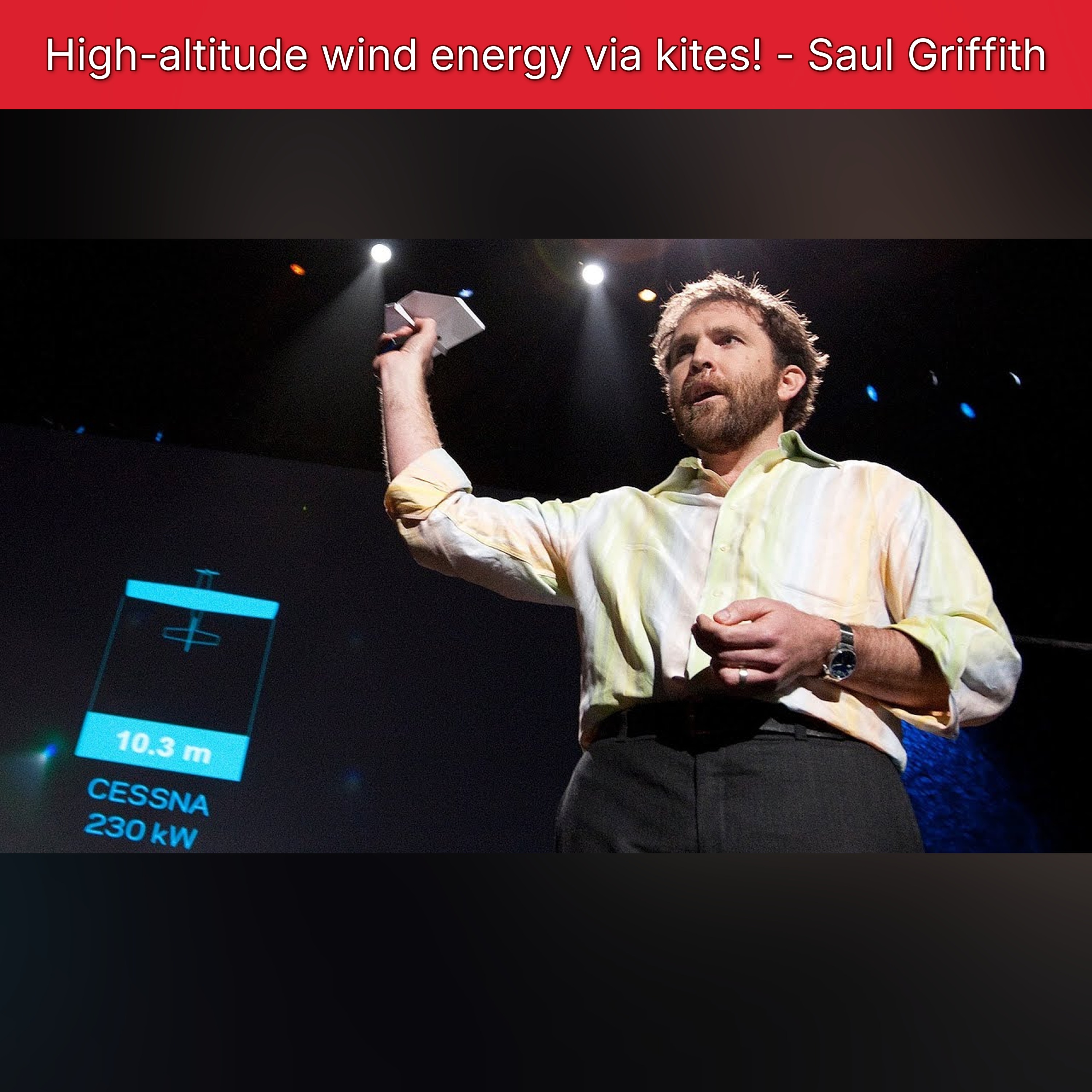 High-altitude wind energy via kites! - Saul Griffith episode artwork