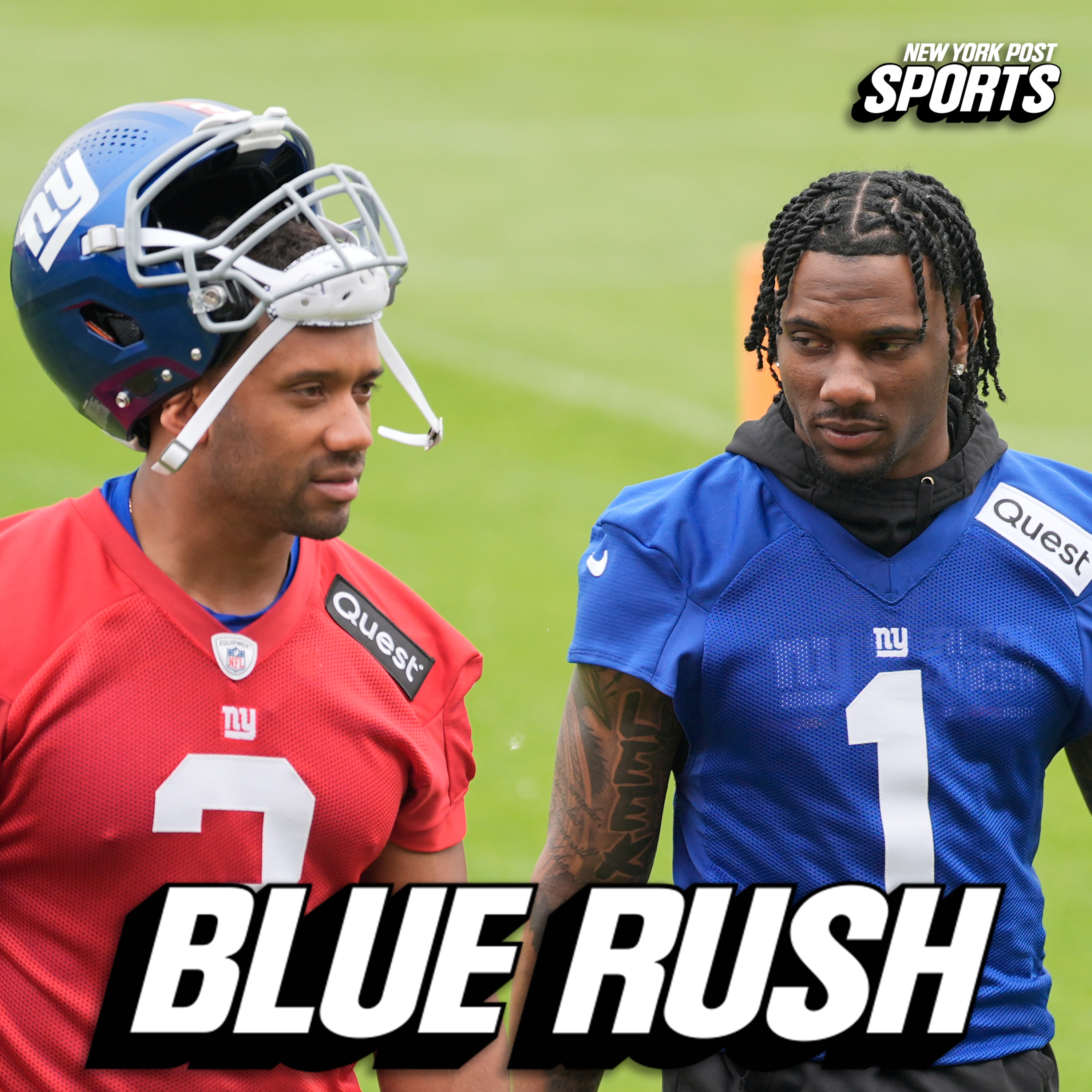 Russell Wilson, Jaxson Dart make waves at Giants OTAs - Ep. 232