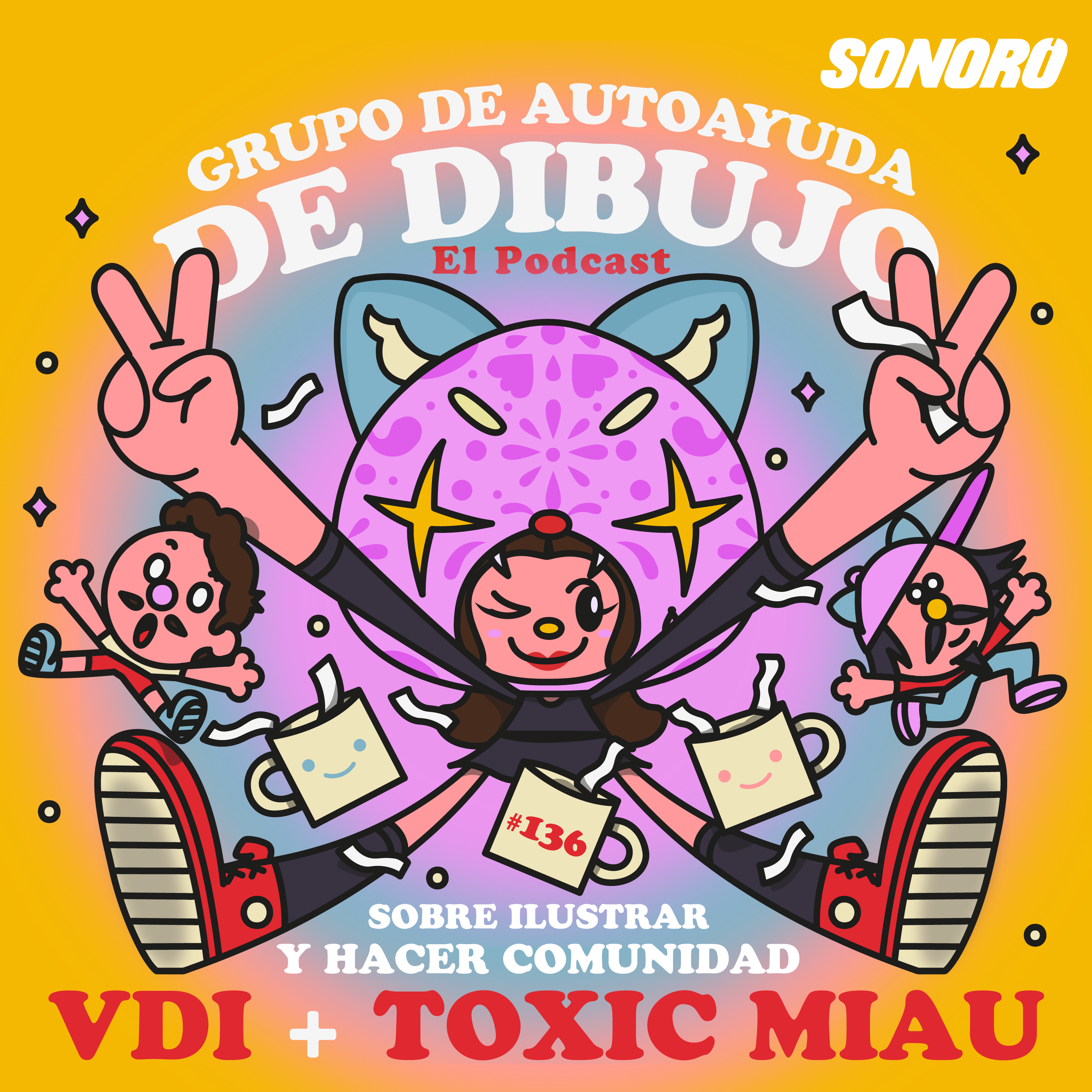 Ep. 136 - Sobre ilustrar y hacer comunidad - Entrevista con Toxic Miau y el Viernes de ilustración episode artwork