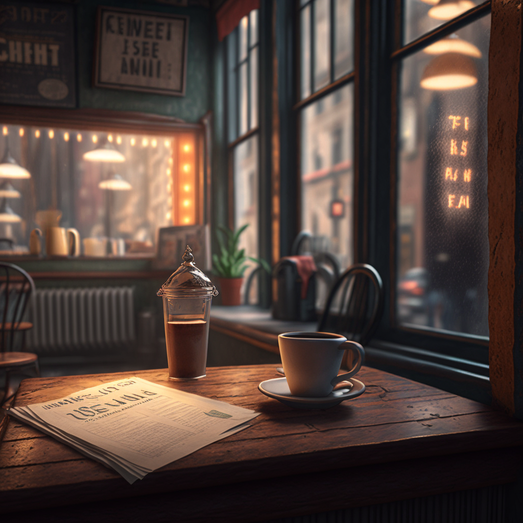 Rainy NYC Coffee Shop Ambience with Relaxing Jazz Music