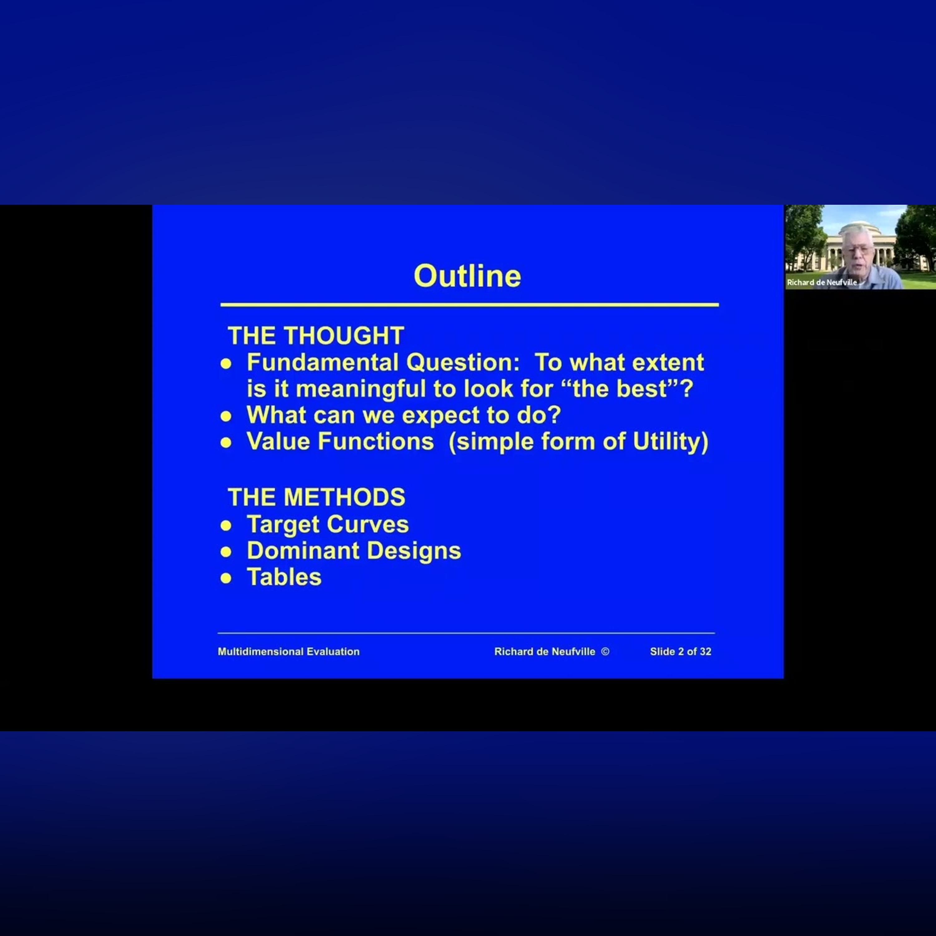Unit 10: Utility Analysis and Multidimensional Evaluation, Video 1: Is Optimization Possible?