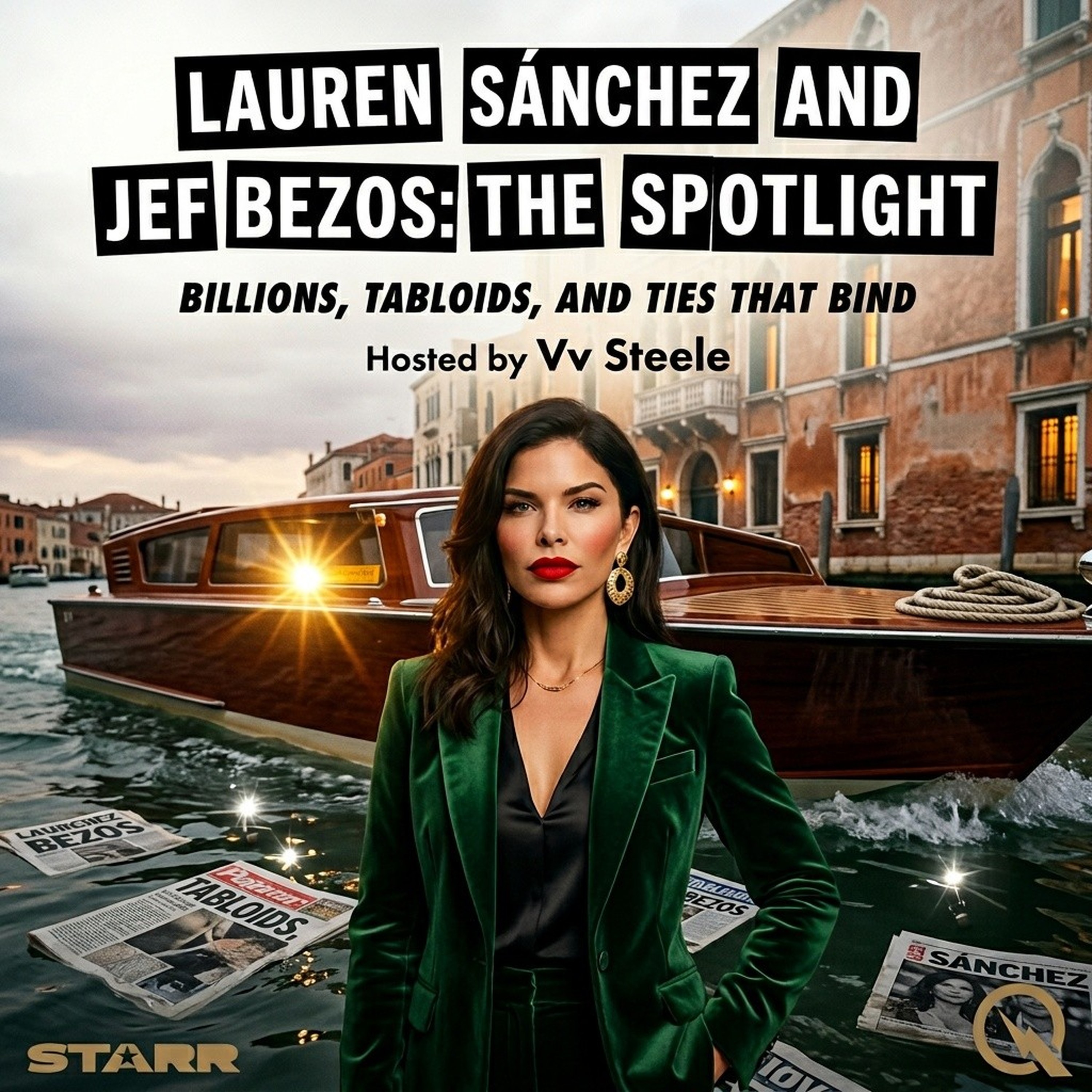 Lauren Sánchez and Jeff Bezos: Love in the Spotlight podcast artwork