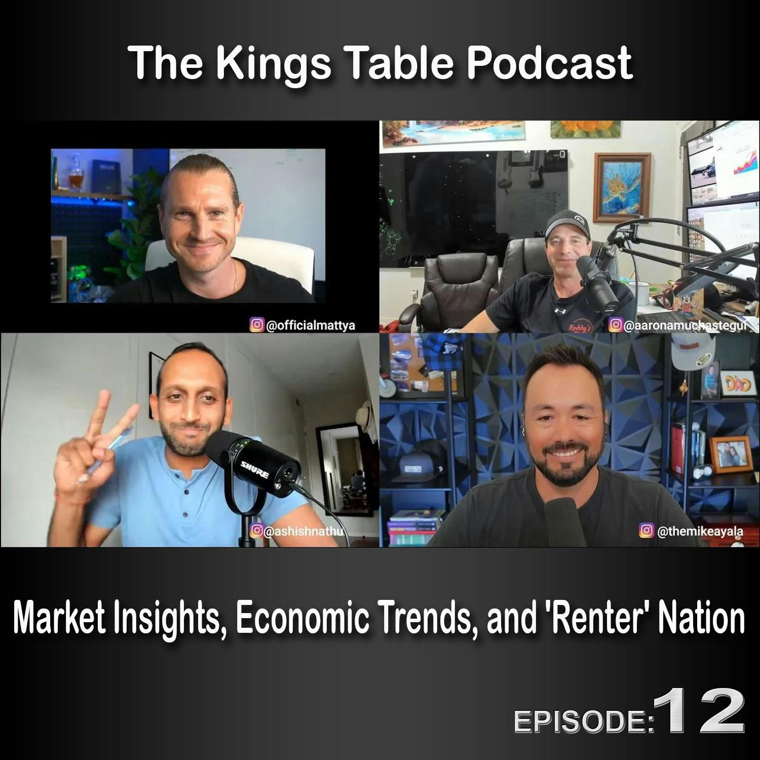 The Kings Table Episode 12 - Market Insights, Economic Trends, and 'Renter' Nation